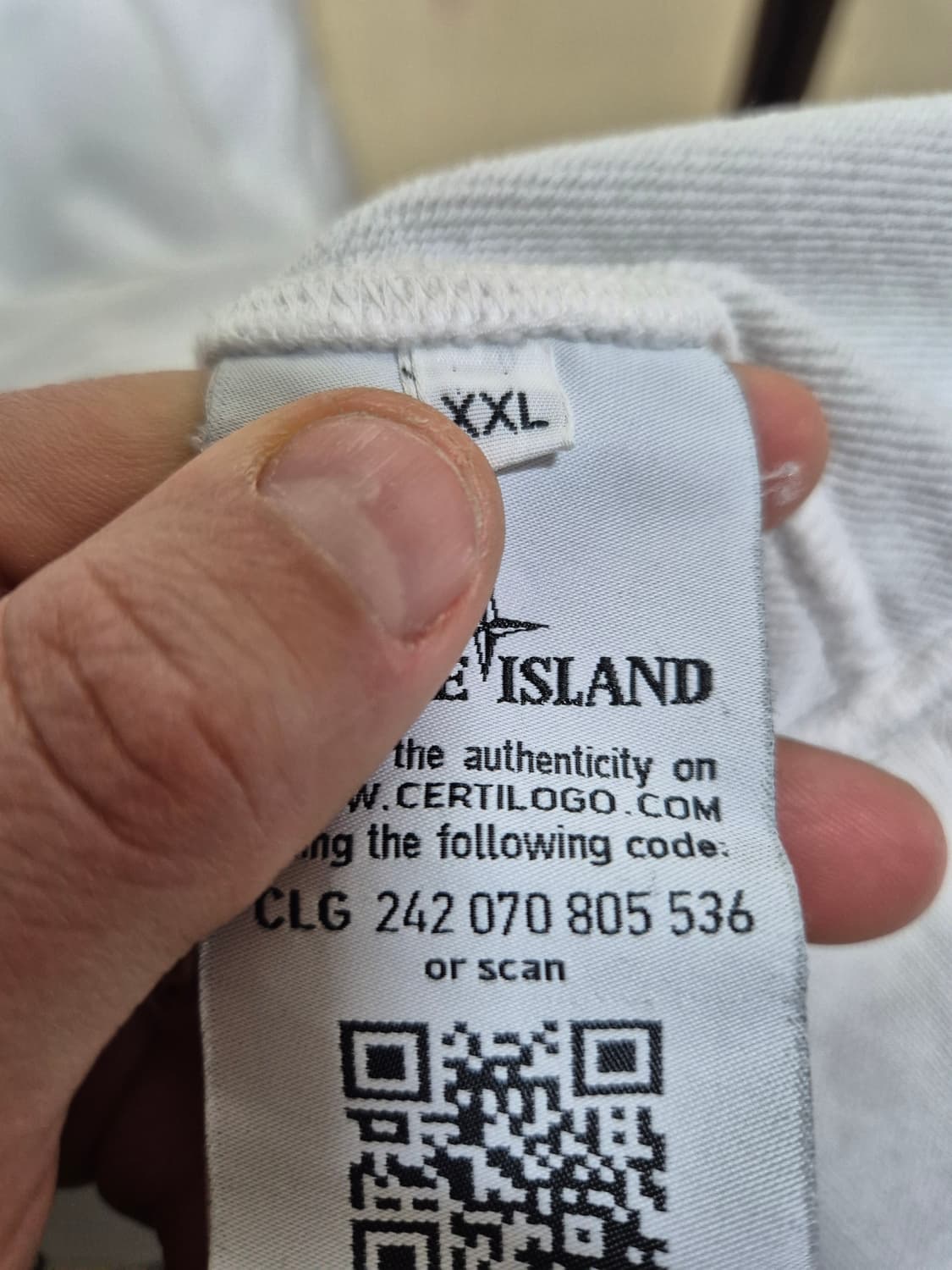 [XXL]21ss스톤아일랜드 와펜 맨투맨후드 화이트 흰색 105 110 상품이미지8