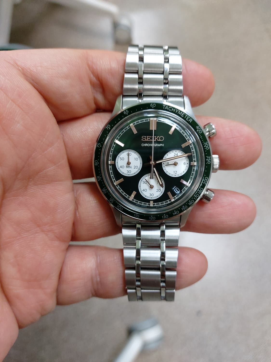 세이코 크로노그래프 그린 상품이미지1