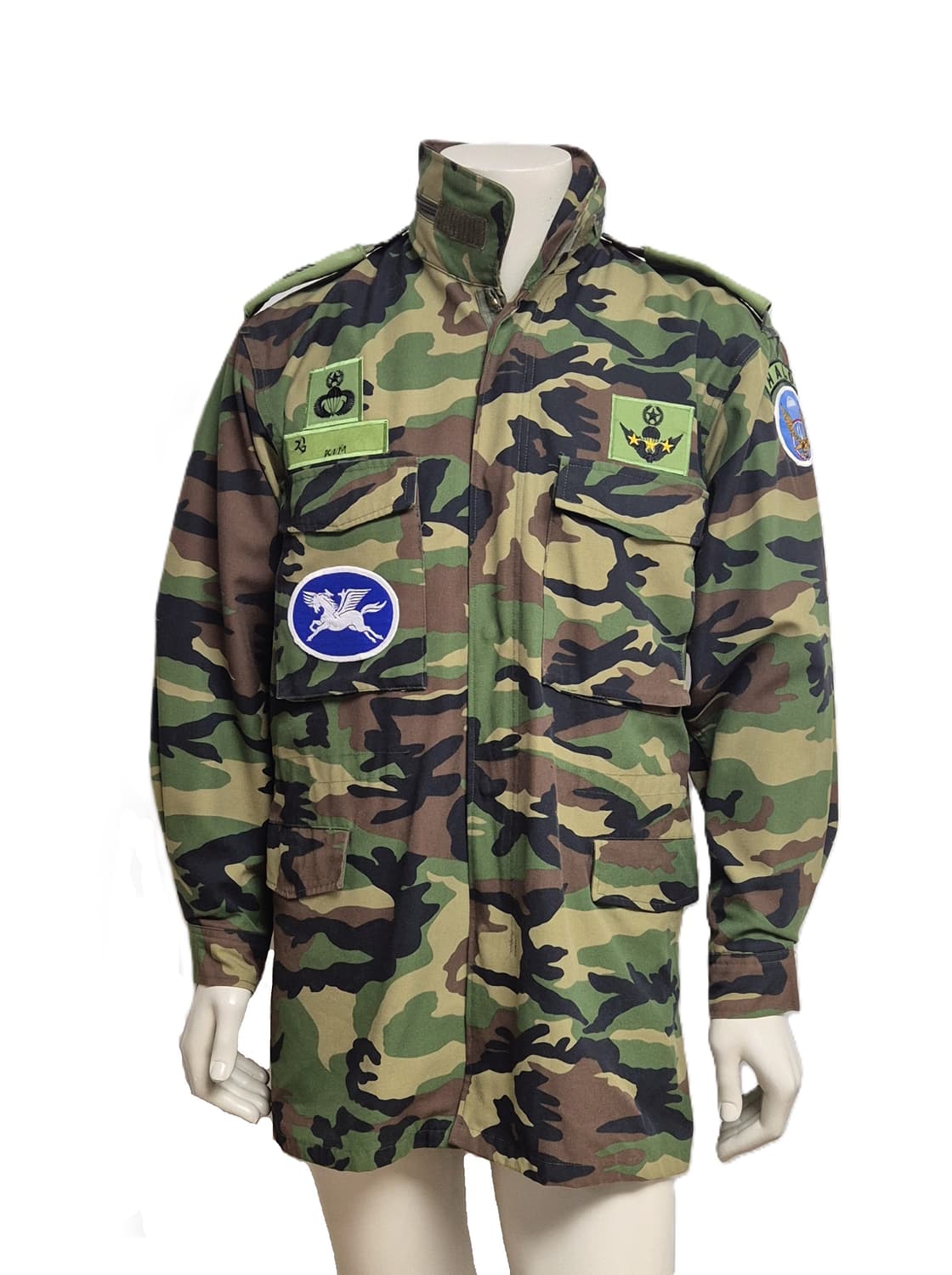 육군 구형 7공수특전여단 상사 중기형 야전상의 전투복 상의 자켓 (L) 상품이미지1