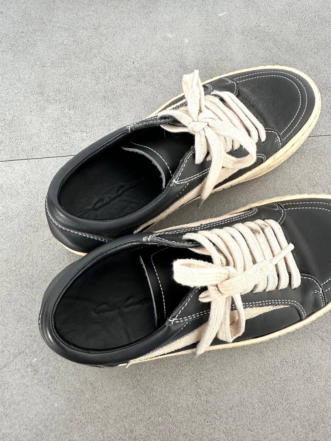 릭오웬스 빈티지 스니커즈 /릭반스 블랙밀크 상품이미지7