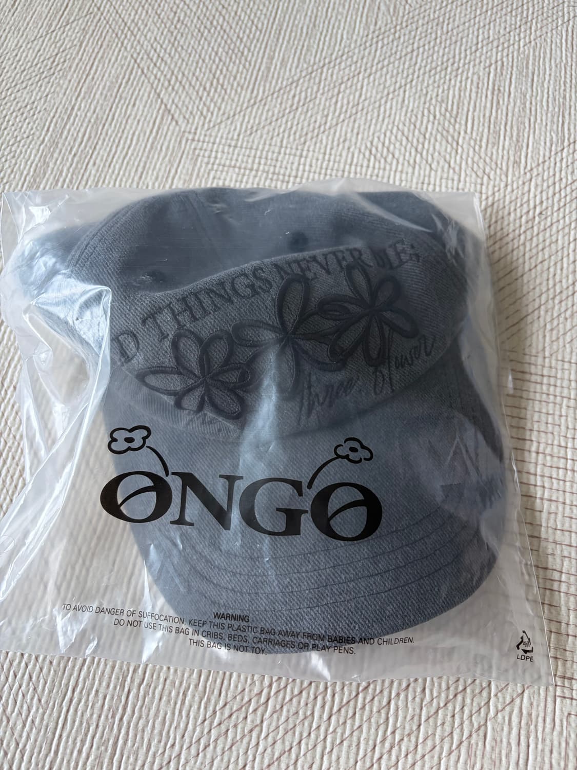 ONGO 온고 피그먼트 볼캡 CHARCOAL 상품이미지3