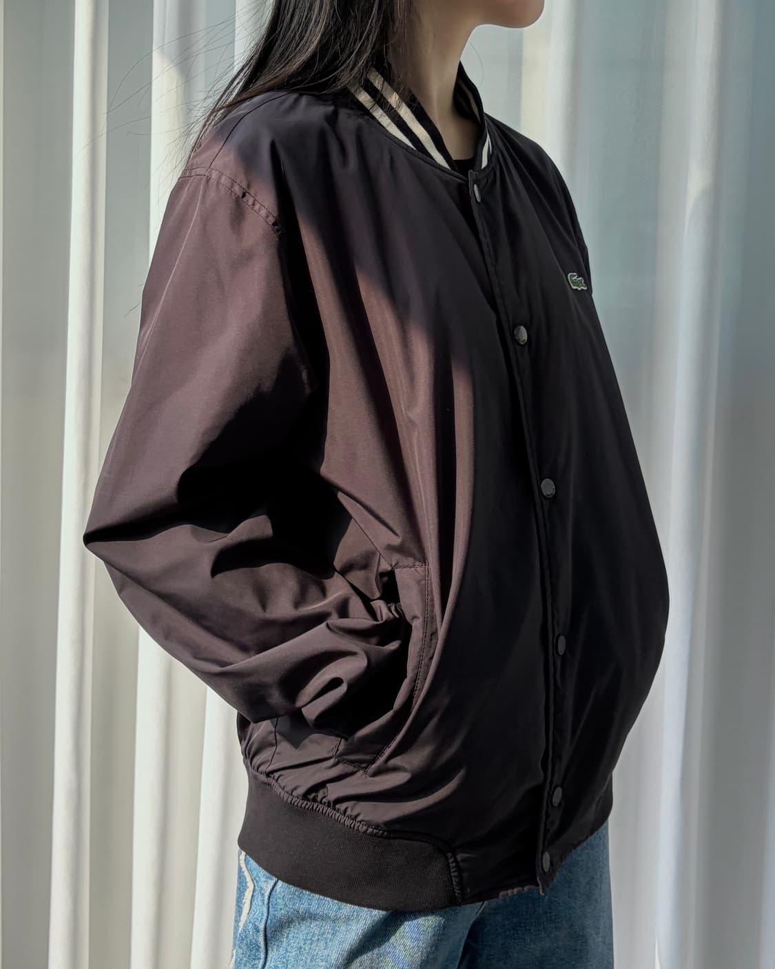 [M]라코스테 블랙 스타디움 자켓 상품이미지2