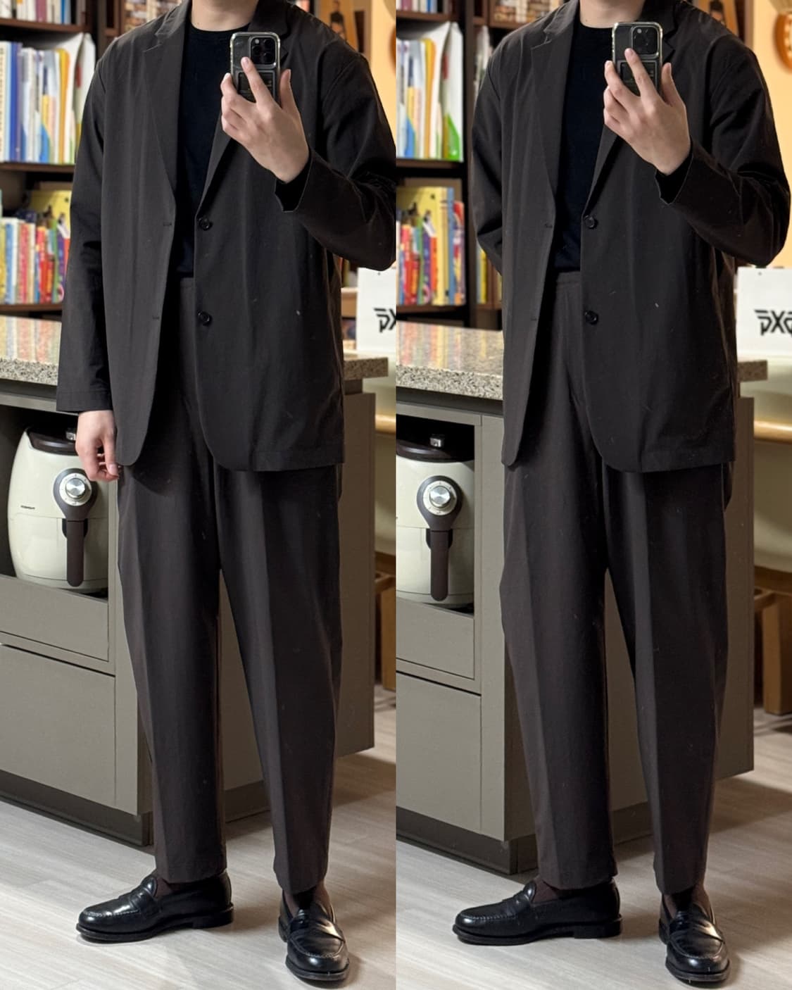 유나이티드애로우즈 셋업 브라운 XL 상품이미지1