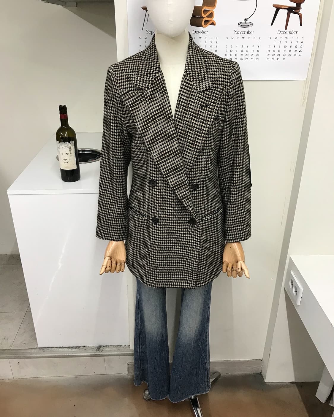 폴로 하운드체크 더블 울 코트 상품이미지8