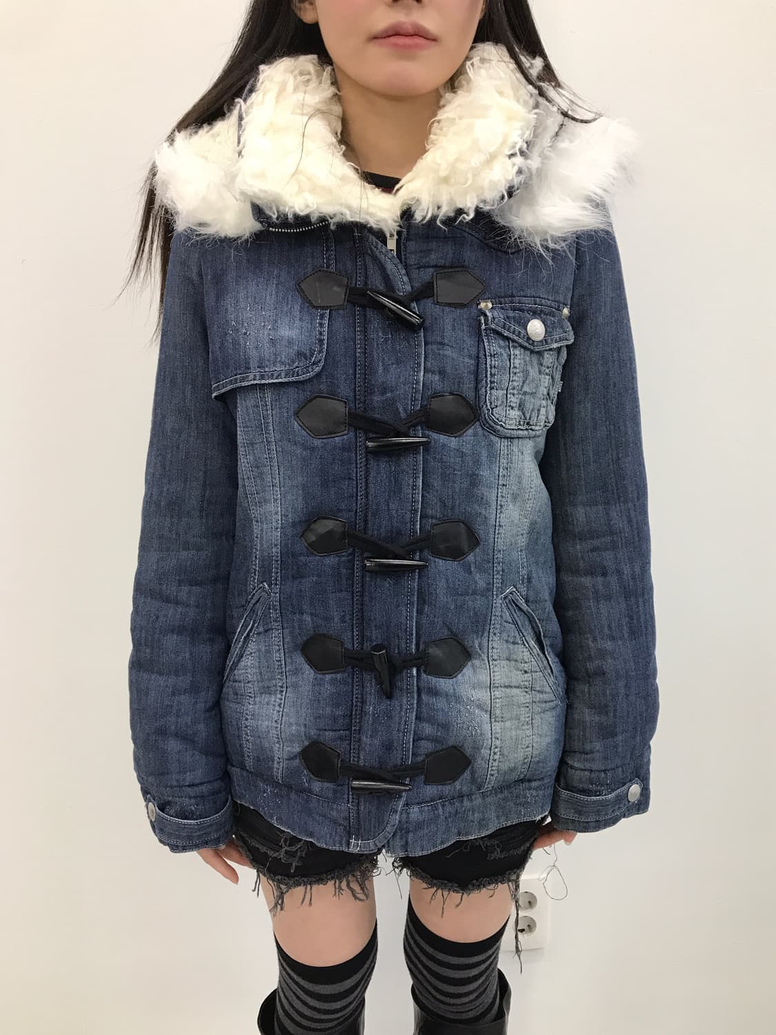 BACKS Y2K Gyaru Style Denim Jacket   상품이미지2