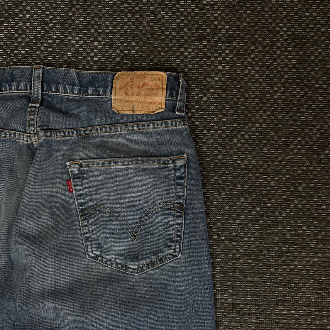 (32) 리바이스 567 32x34 루즈 부츠컷 중청 데님팬츠 상품이미지6