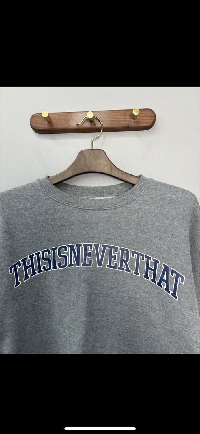 디스이즈네버댓 아치로고 크루넥 헤더그레이 스웻셔츠 H1956 상품이미지3