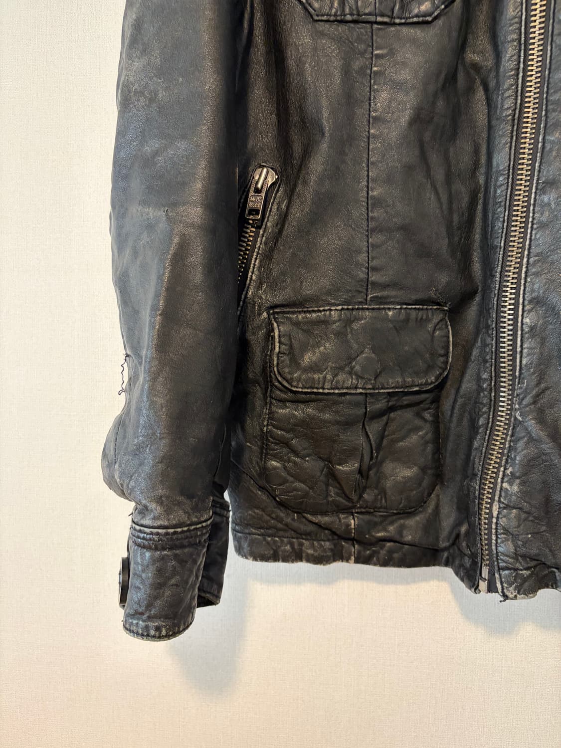 SuperDry Leather Jacket 상품이미지3