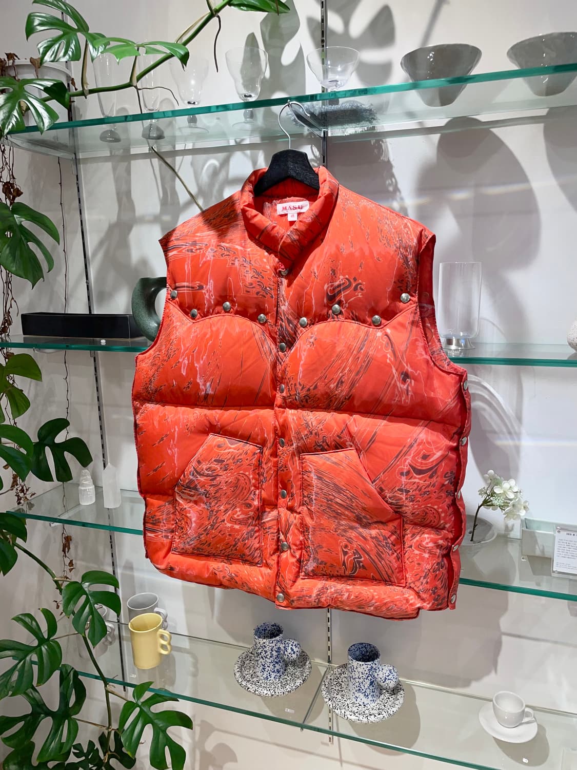 MASU awmarbel bandana puffer vest 상품이미지5