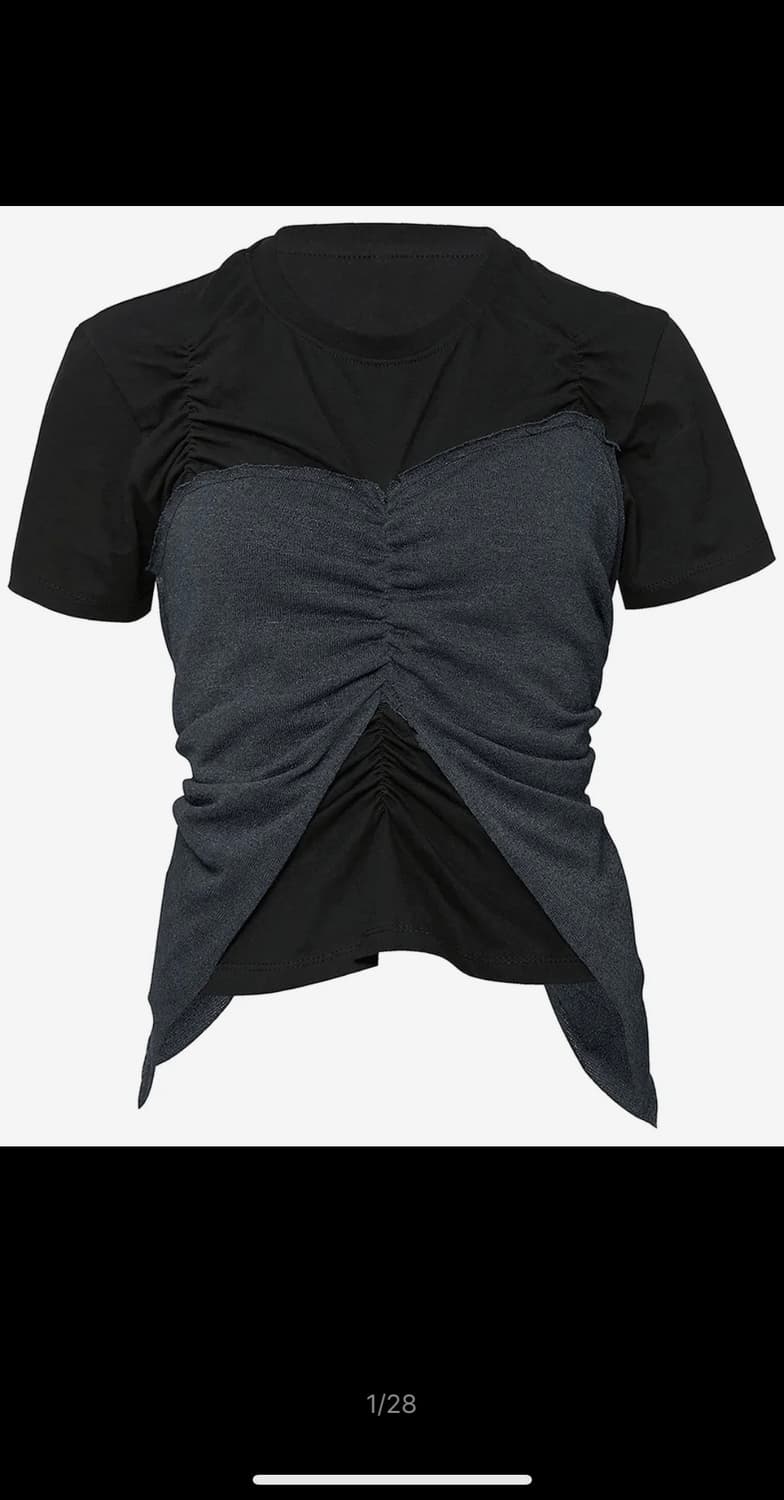 플레어업 Bustier Layered T-Shirt  상품이미지1