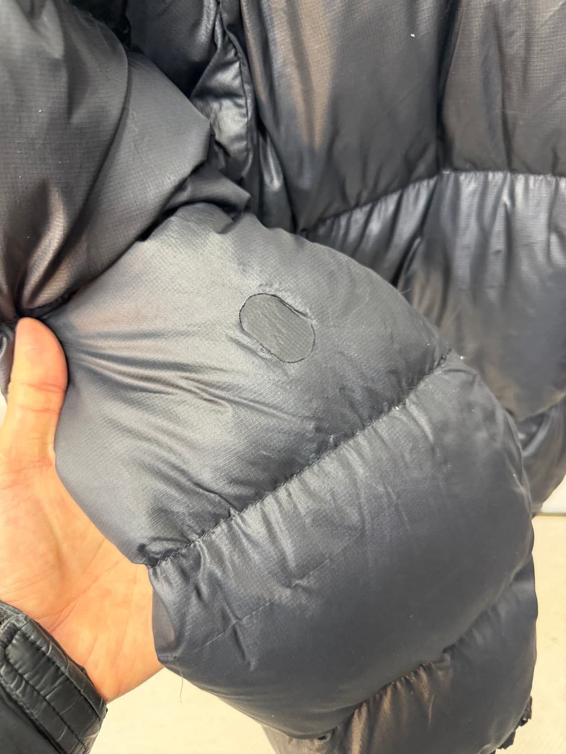 정품) 노스페이스 눕시 불랙 패딩 95 상품이미지7