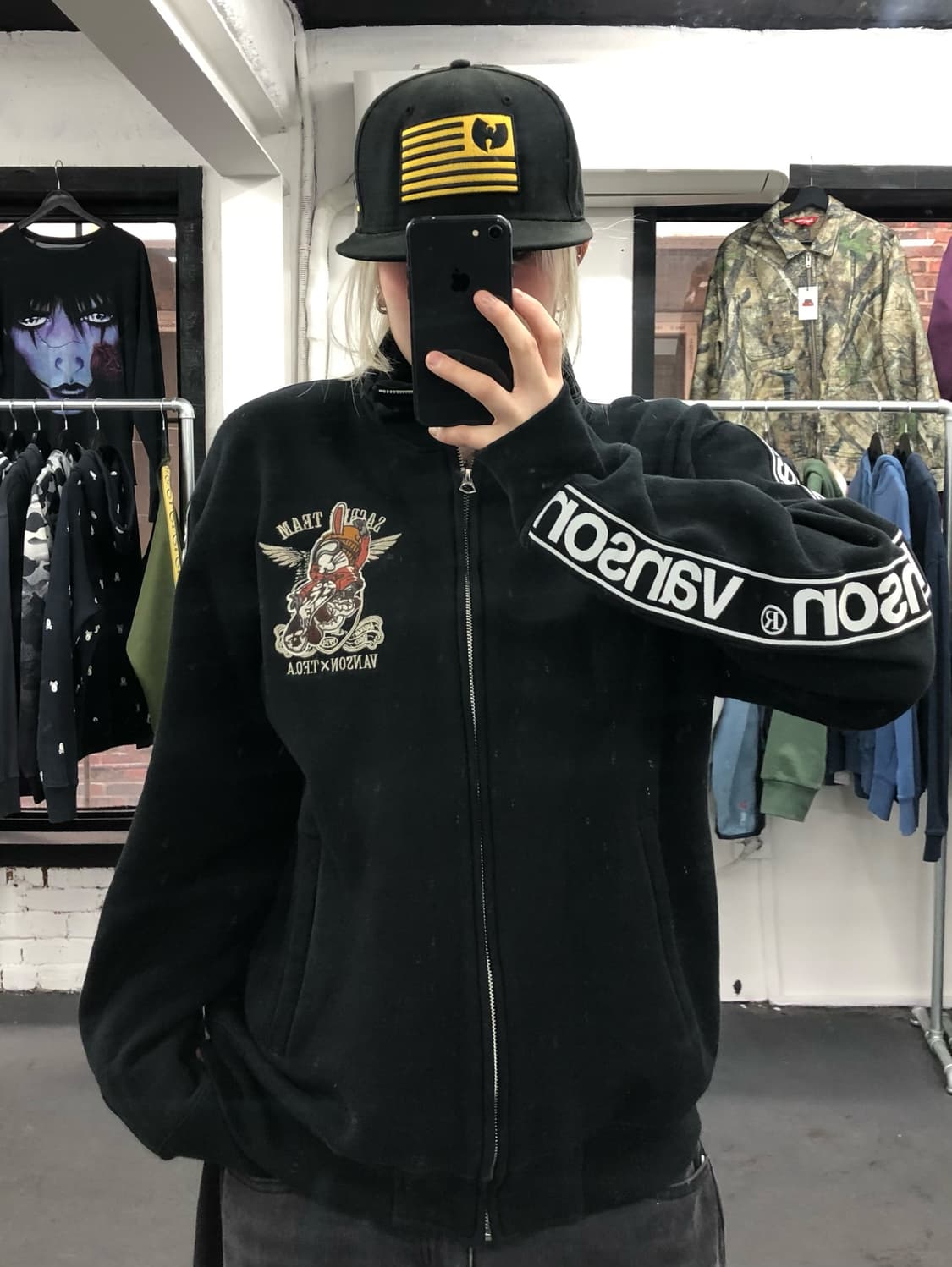 밴슨 레더 TFOA 사이드 로고 자켓 상품이미지3