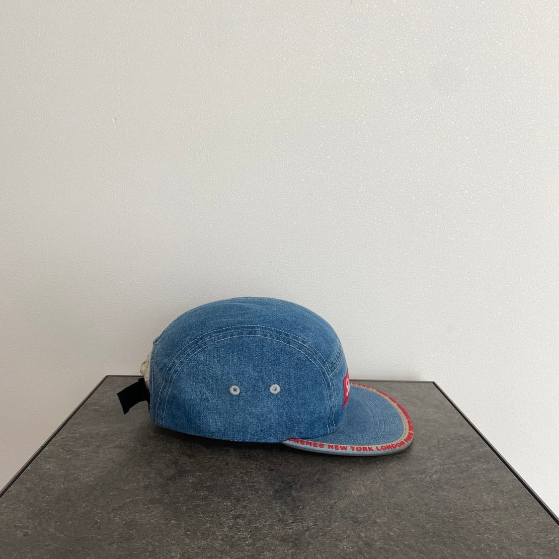 (OS) 슈프림 박스로고 캠프캡 모자 워시드 데님 상품이미지3