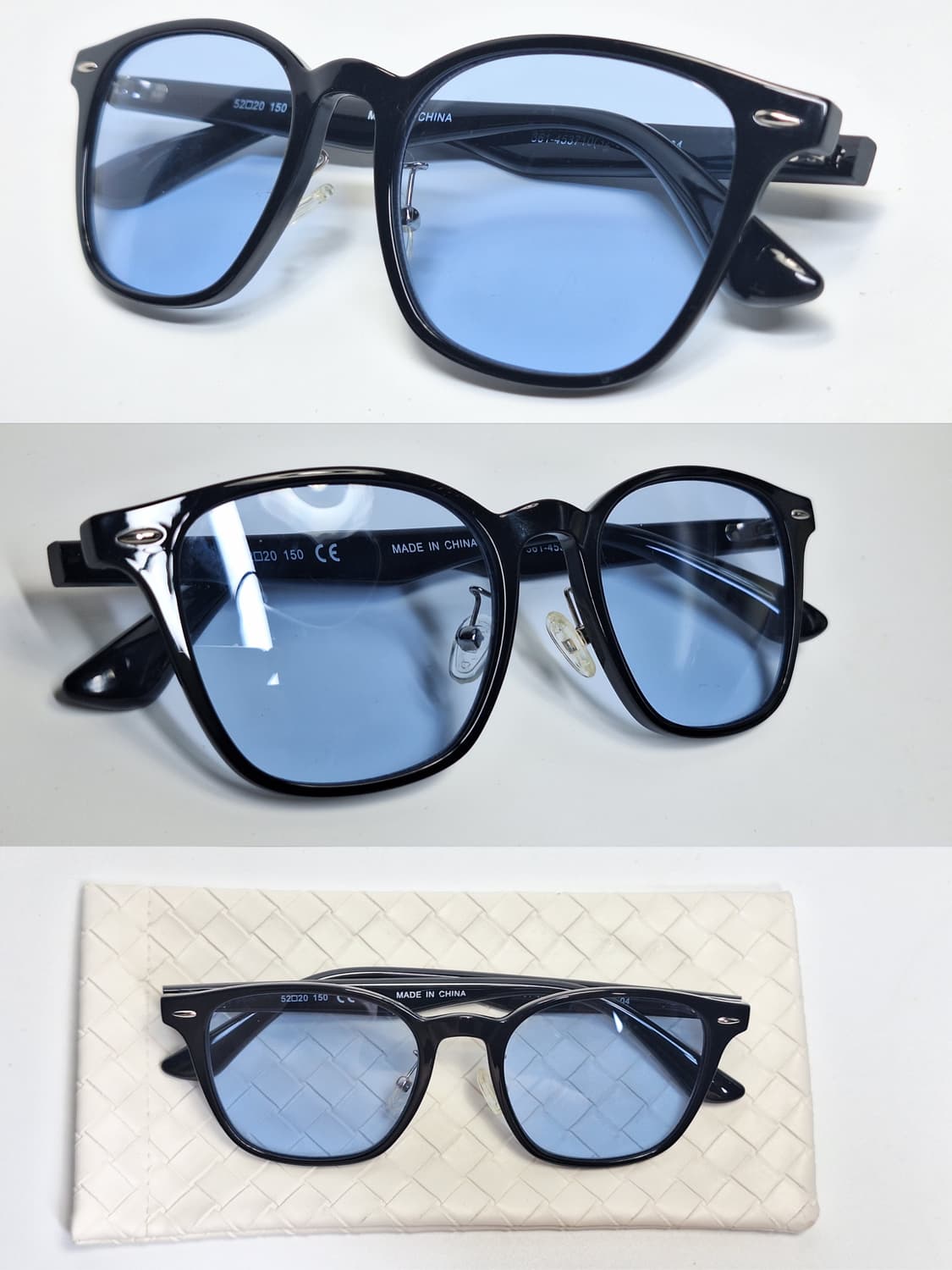 유니클로 블랙 스퀘어 선글라스 겸 안경테 361-453710 일본 수입 상품이미지9