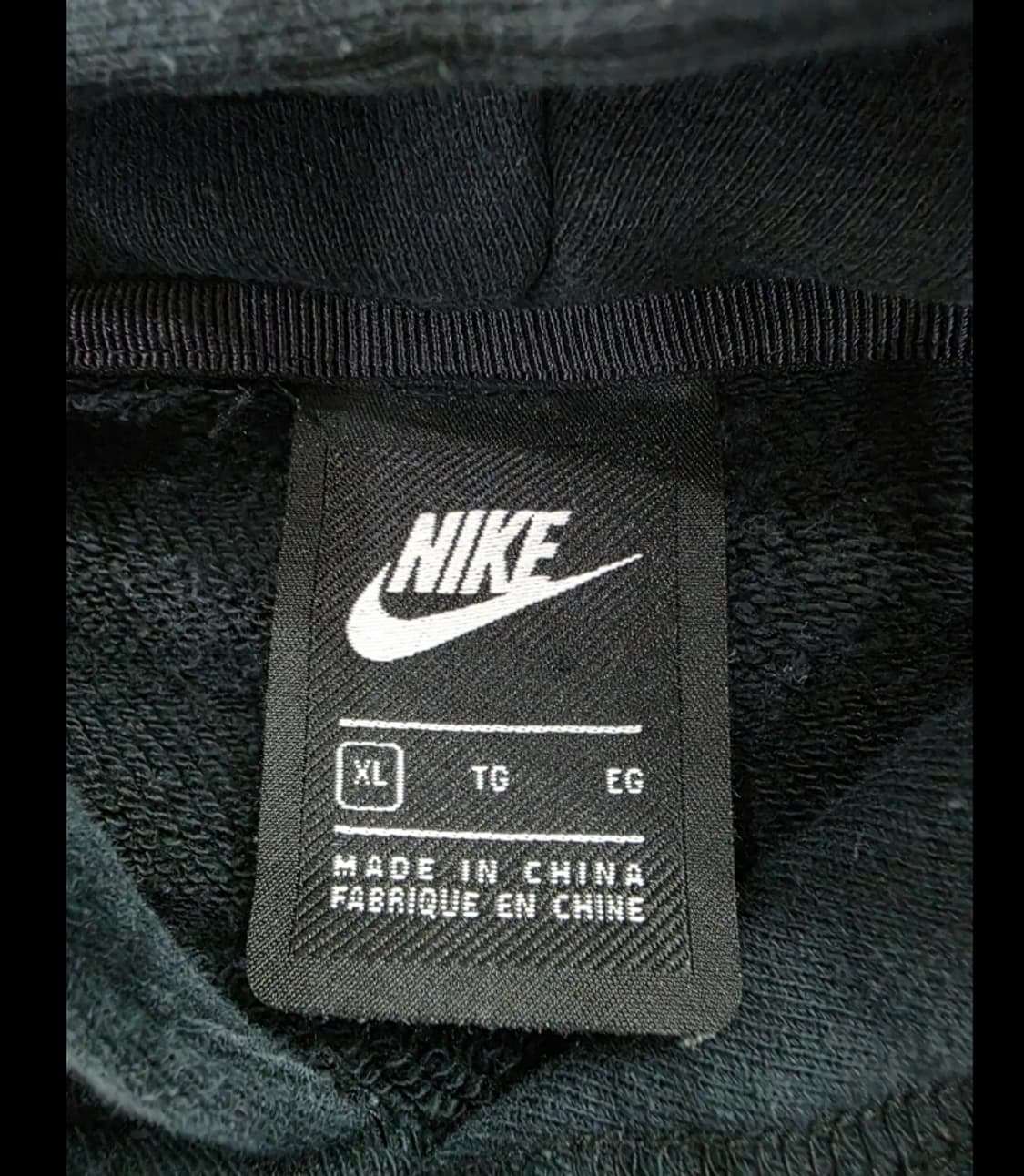 나이키 NSW 무지 후드티 XL 블랙 상품이미지5