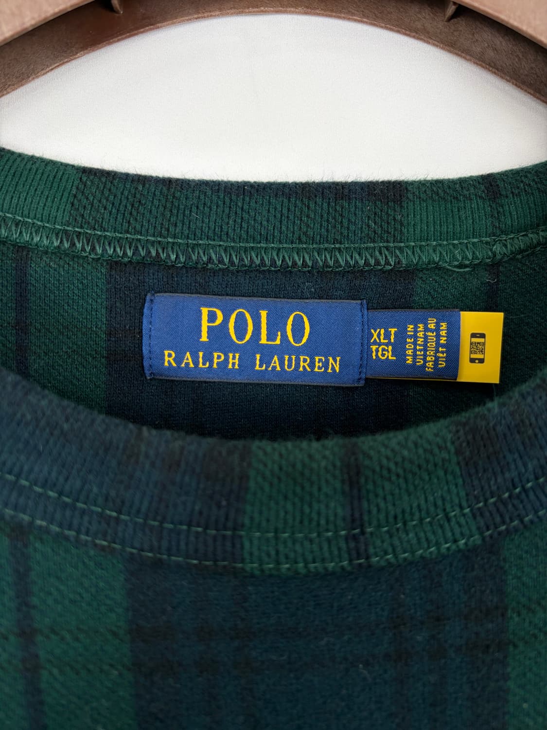 a50) 폴로랄프로렌 크레스트 타탄 플리스 맨투맨 상품이미지3