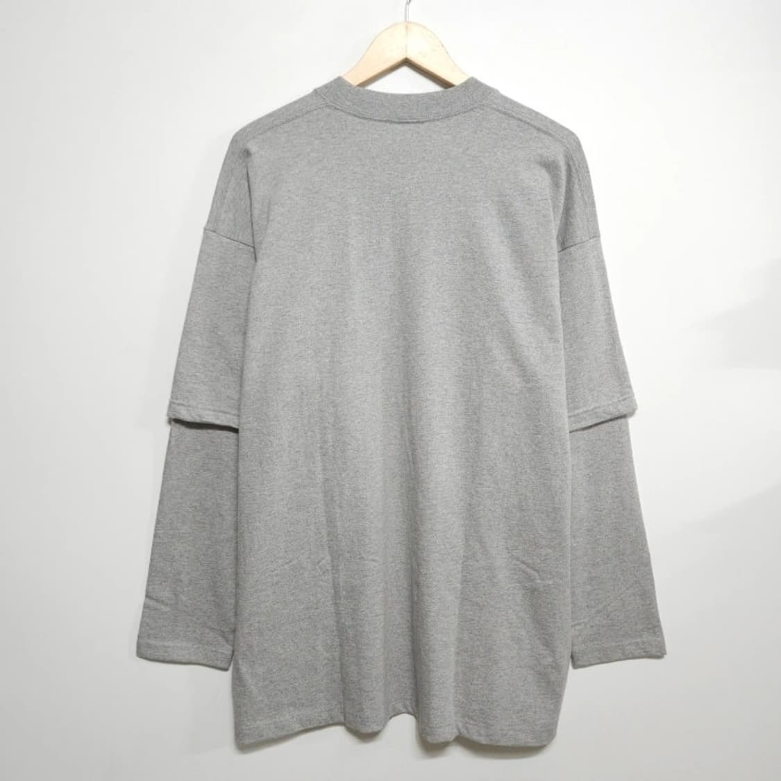 Niceghostclub 나이스고스트클럽 레이어드 티셔츠 그레이 상품이미지4