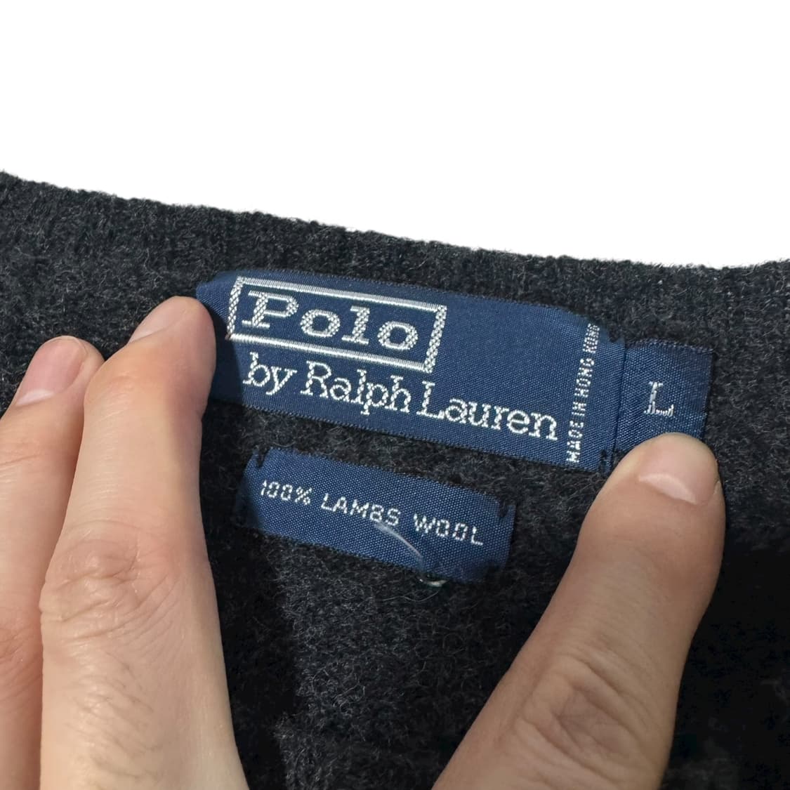 폴로 랄프로렌 다크그레이 꽈배기 니트 상품이미지5