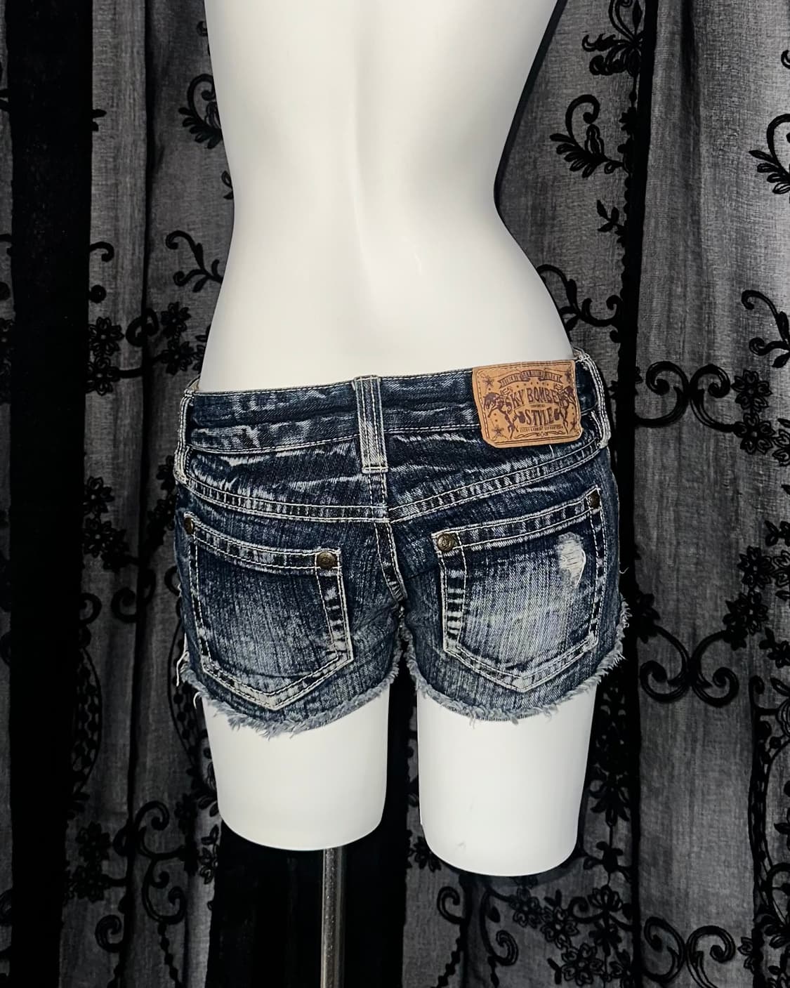 Bohemian denim shorts 상품이미지3