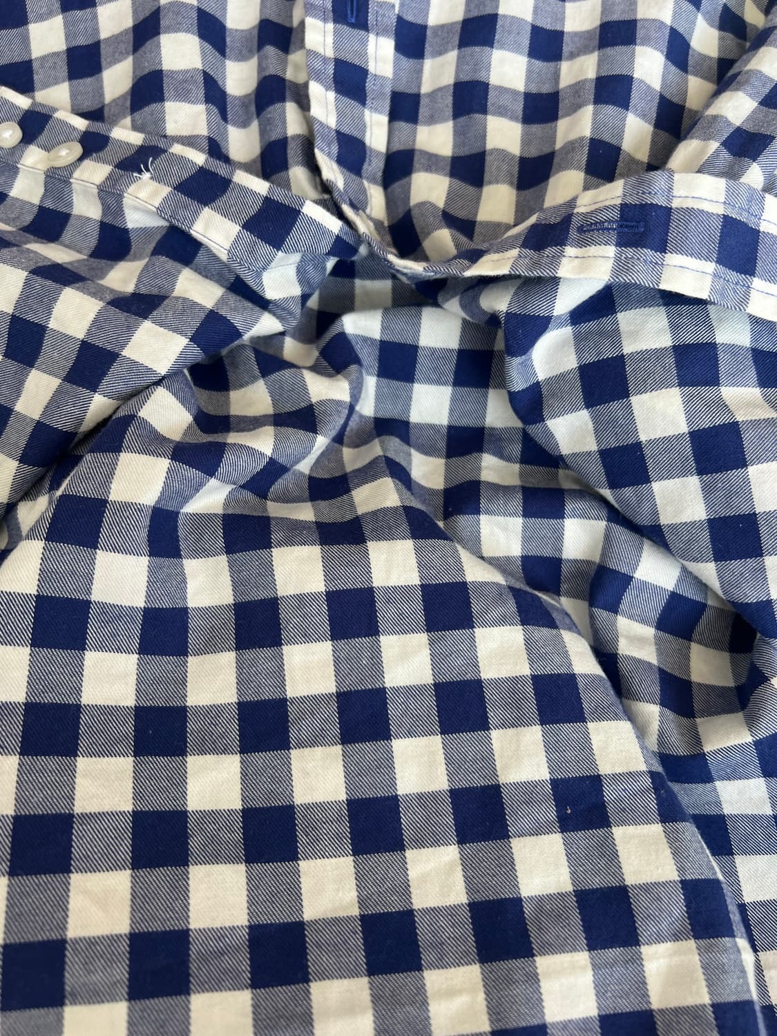 브룩스브라더스 네이비 체크 코튼긴팔셔츠
 상품이미지5