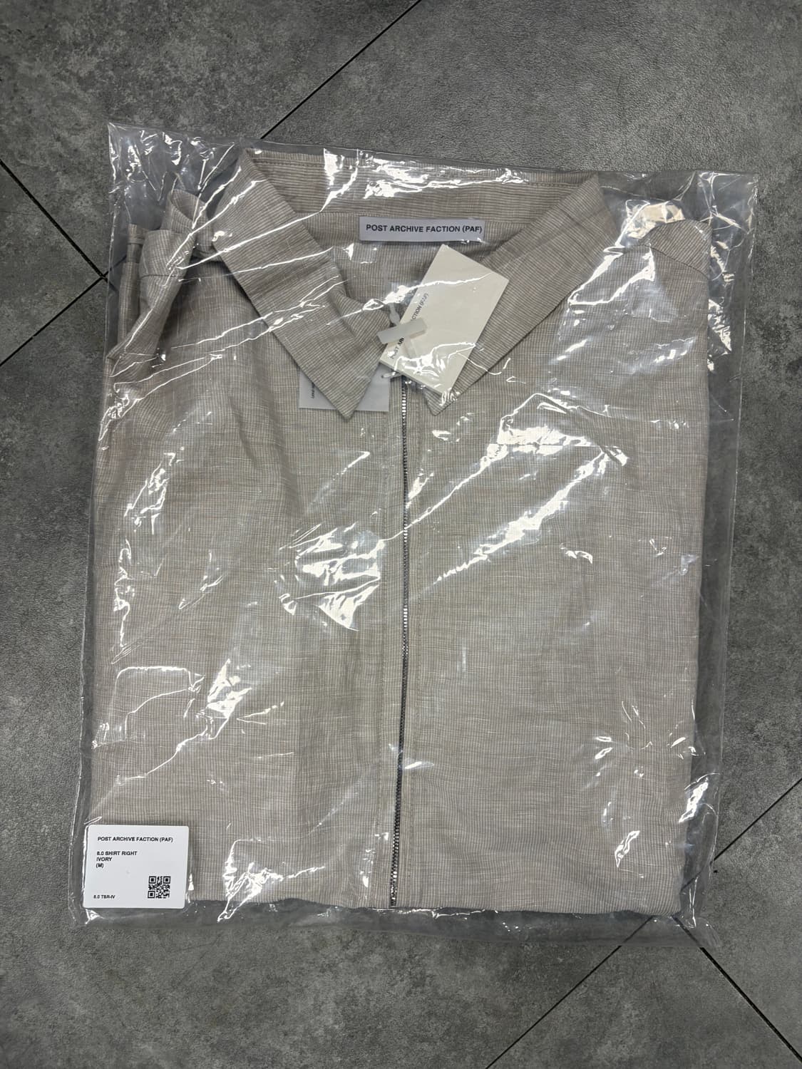 M L 파프 paf 8.0 셔츠 아이보리 미시착 새제품 판매 상품이미지1