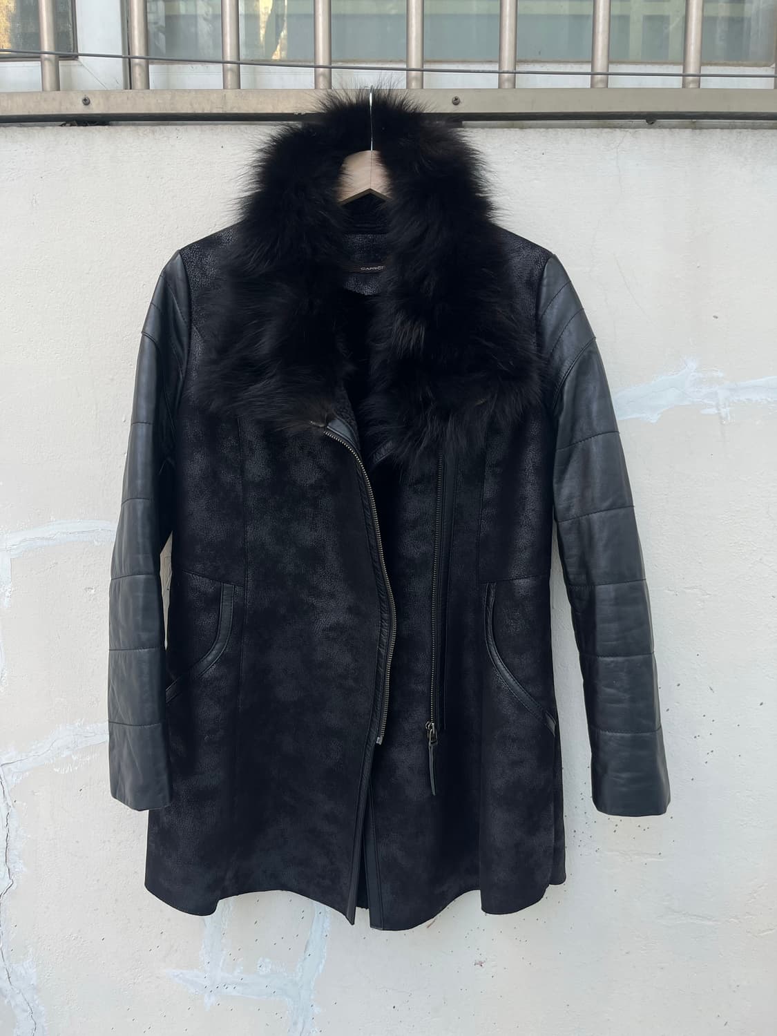 레더 퍼 무스탕 코트 상품이미지3