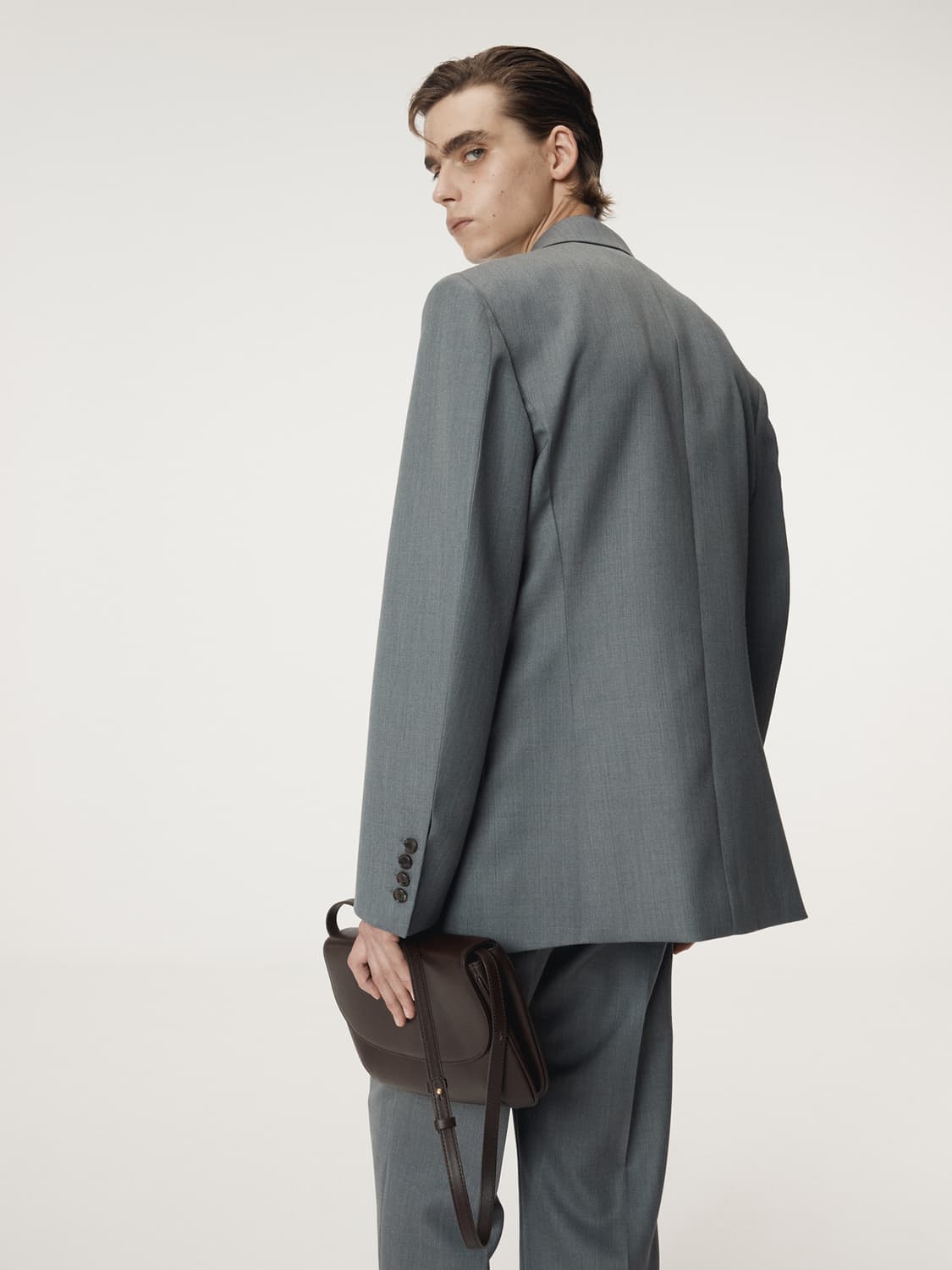 ## 렉토 25FW RC 시드니쳐 싱글 자켓 다크 그레이 상품이미지2