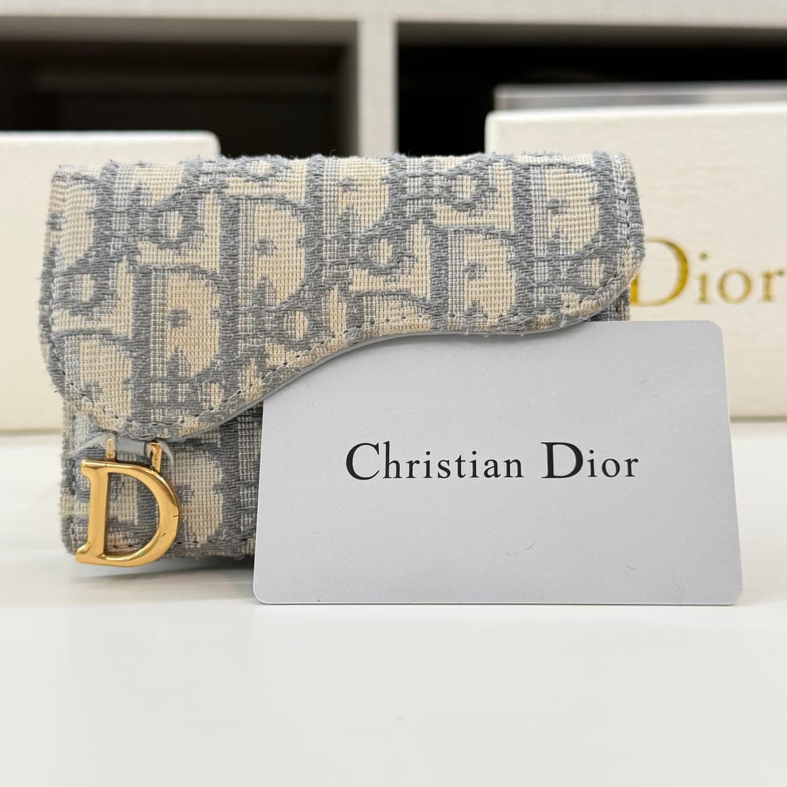 디올 오블리크 새들 카드지갑 상품이미지3