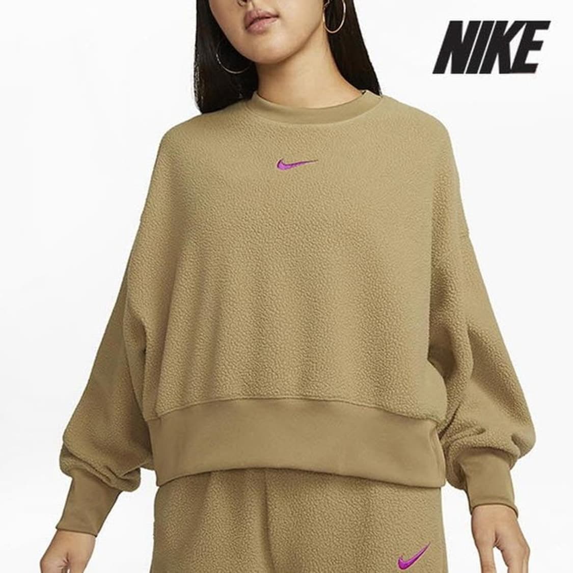 나이키 후리스 기모 크롭 맨투맨 상품이미지9