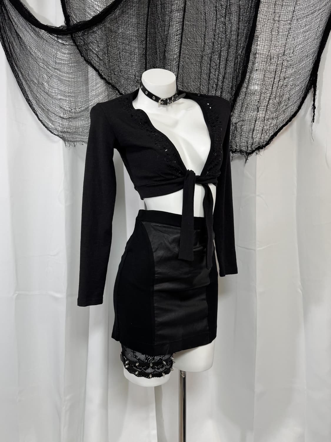 spangle crop cardigan 상품이미지2