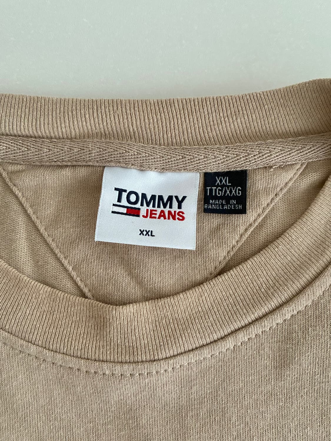 XXL) 타미진스 레이어드 반팔 티셔츠 베이지 상품이미지5