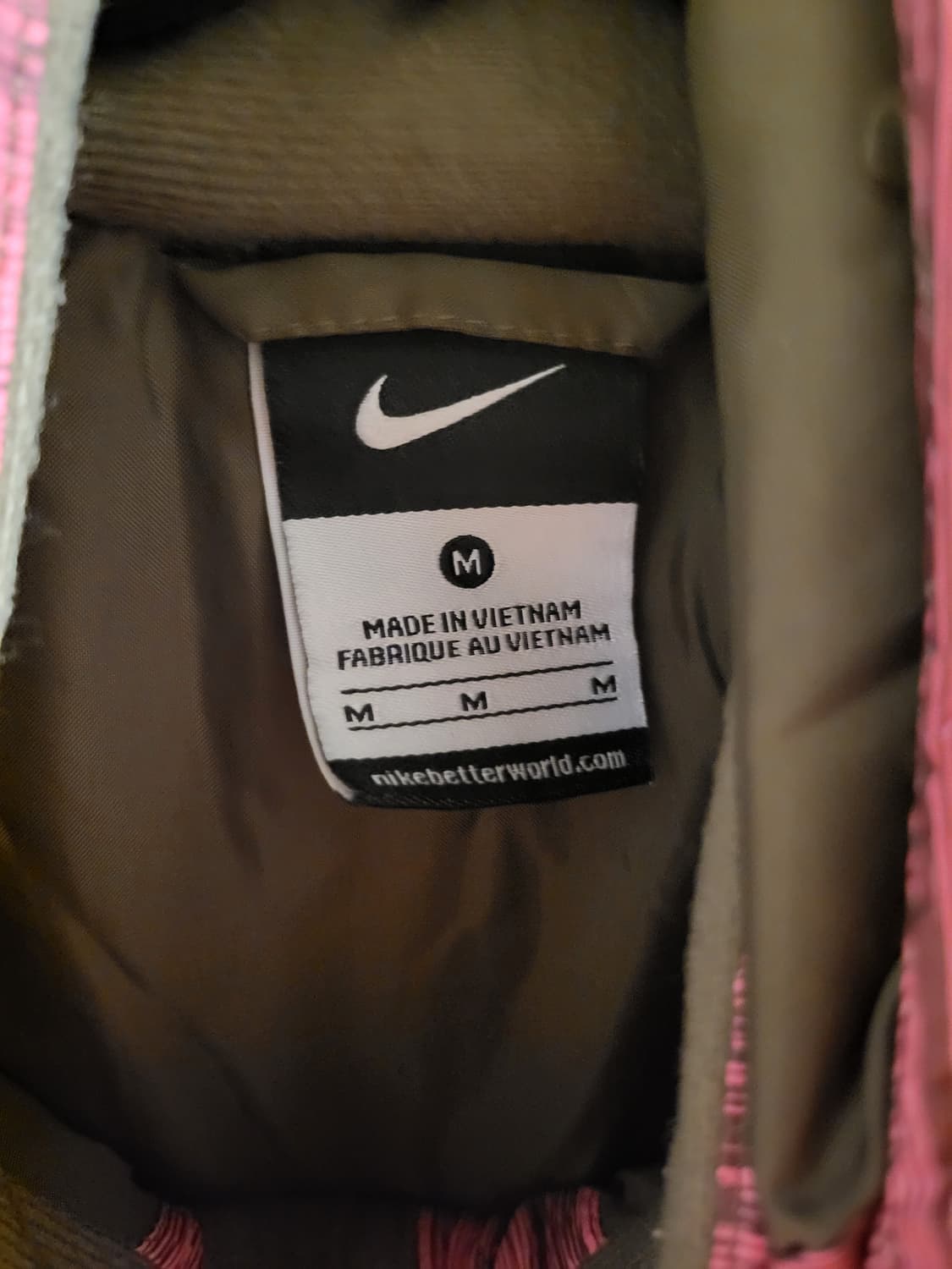 나이키 핑크 후드 경량패딩 키145 상품이미지4