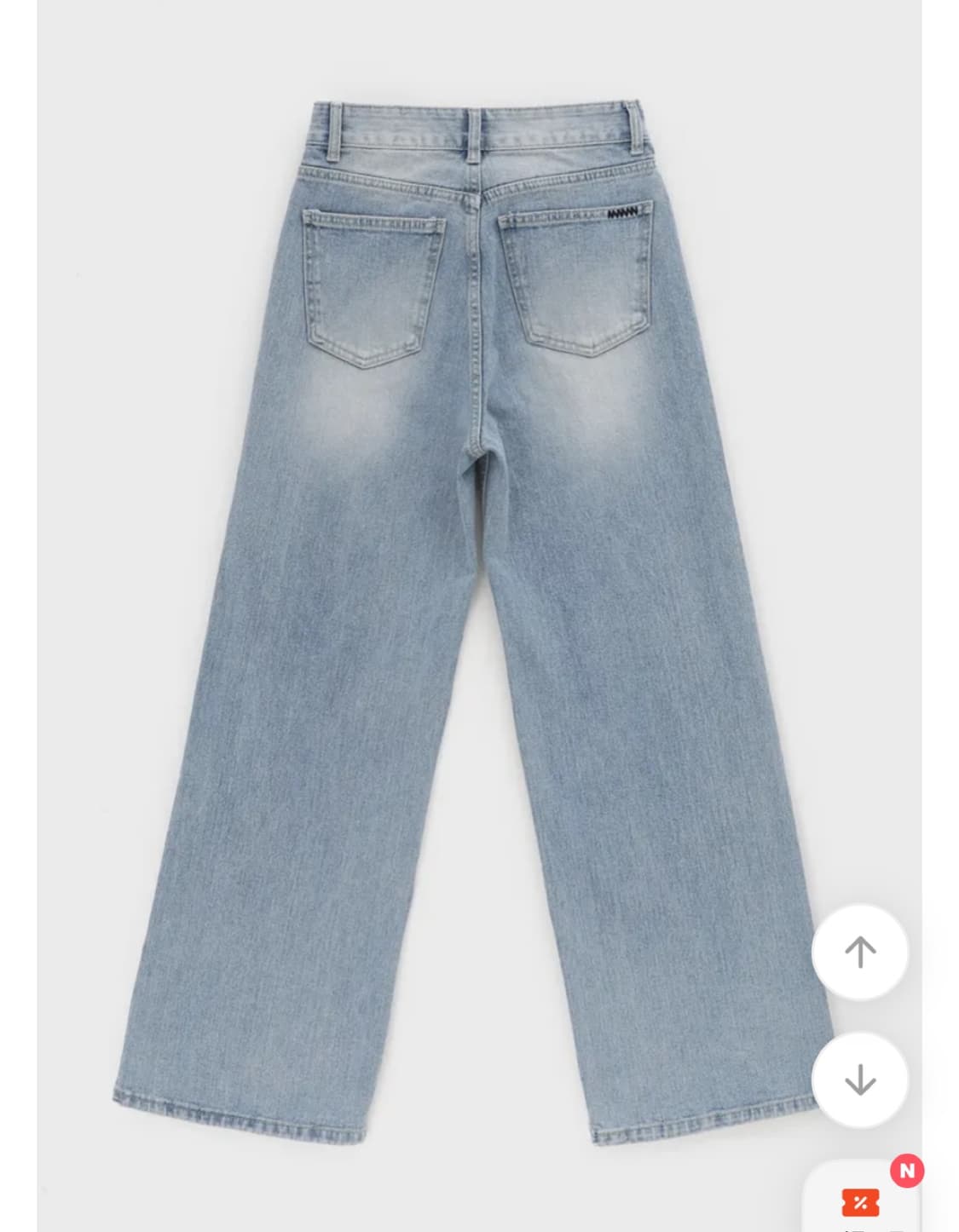 블랙업 드쥬아 워싱 와이드 데님팬츠 상품이미지5