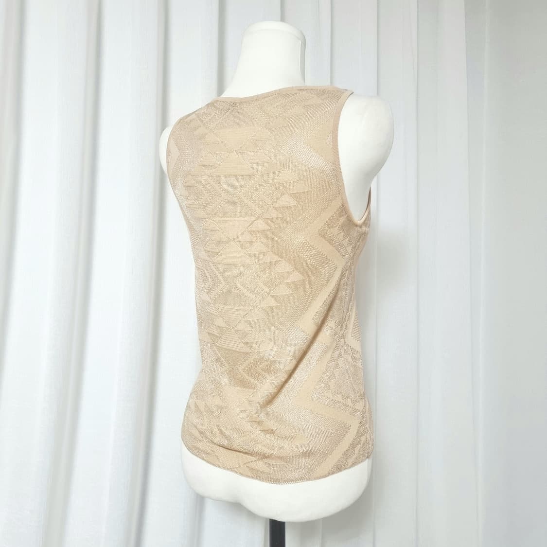 살바토레 페라가모 가디건 슬리브리스 탑 셋업 투피스 (4455) 상태최상 상품이미지4