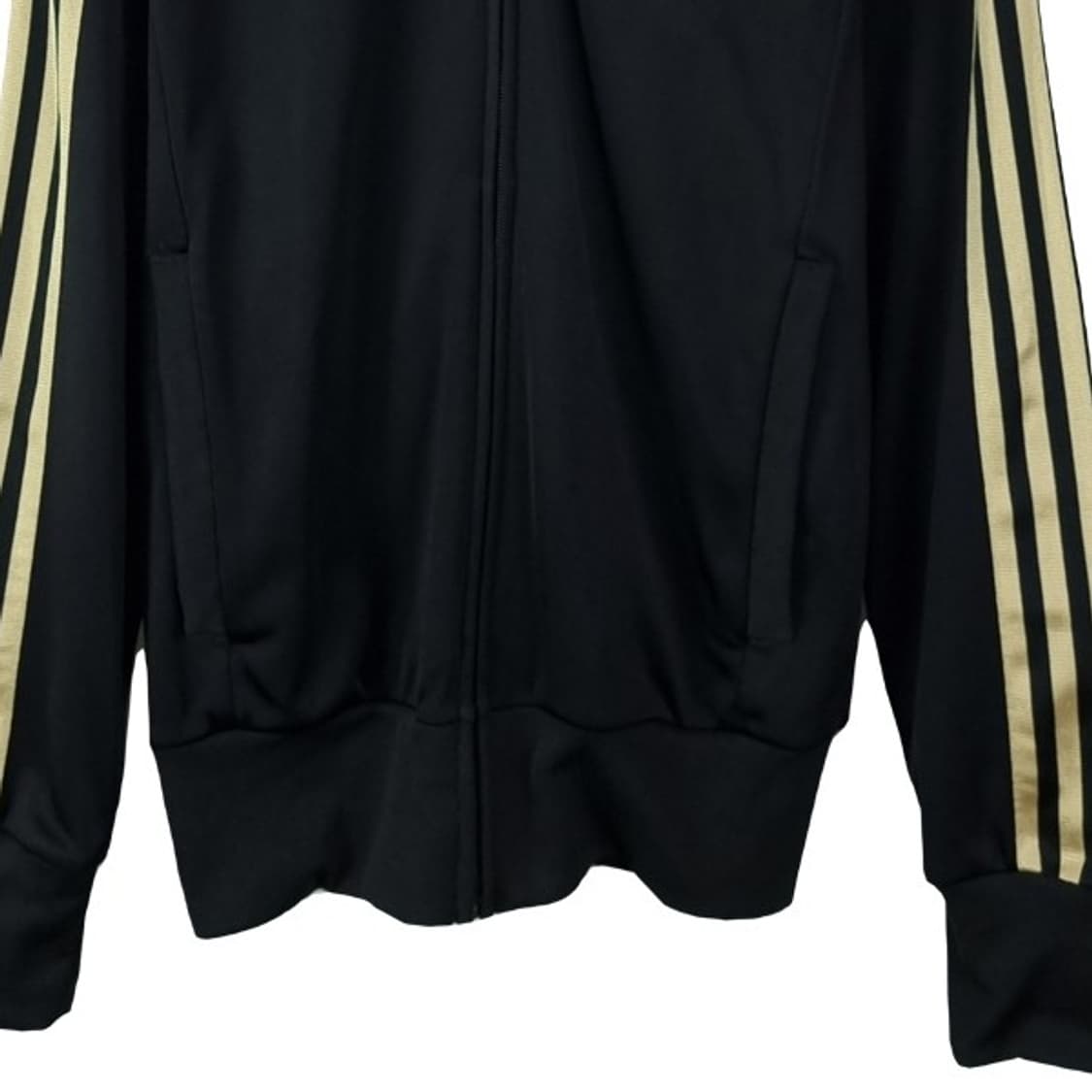 [아디다스] 슈퍼스타 져지 트랙탑 집업 자켓 블랙 골드 M19202 상품이미지5