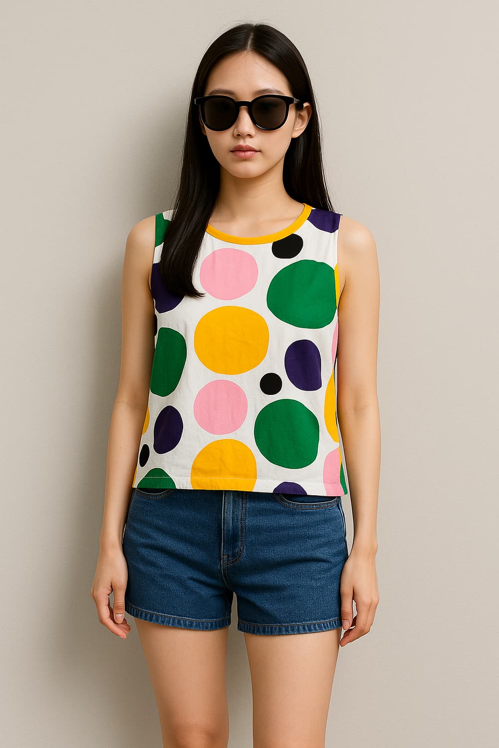 마리메꼬X유니클로. 여자 슬리브리스_XL 상품이미지1