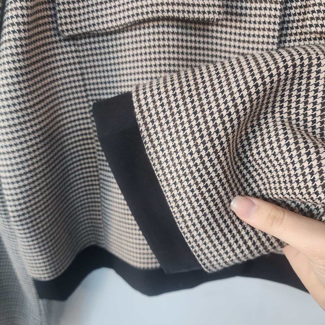 자라 하운드투스 체크 크롭 자켓 상품이미지4