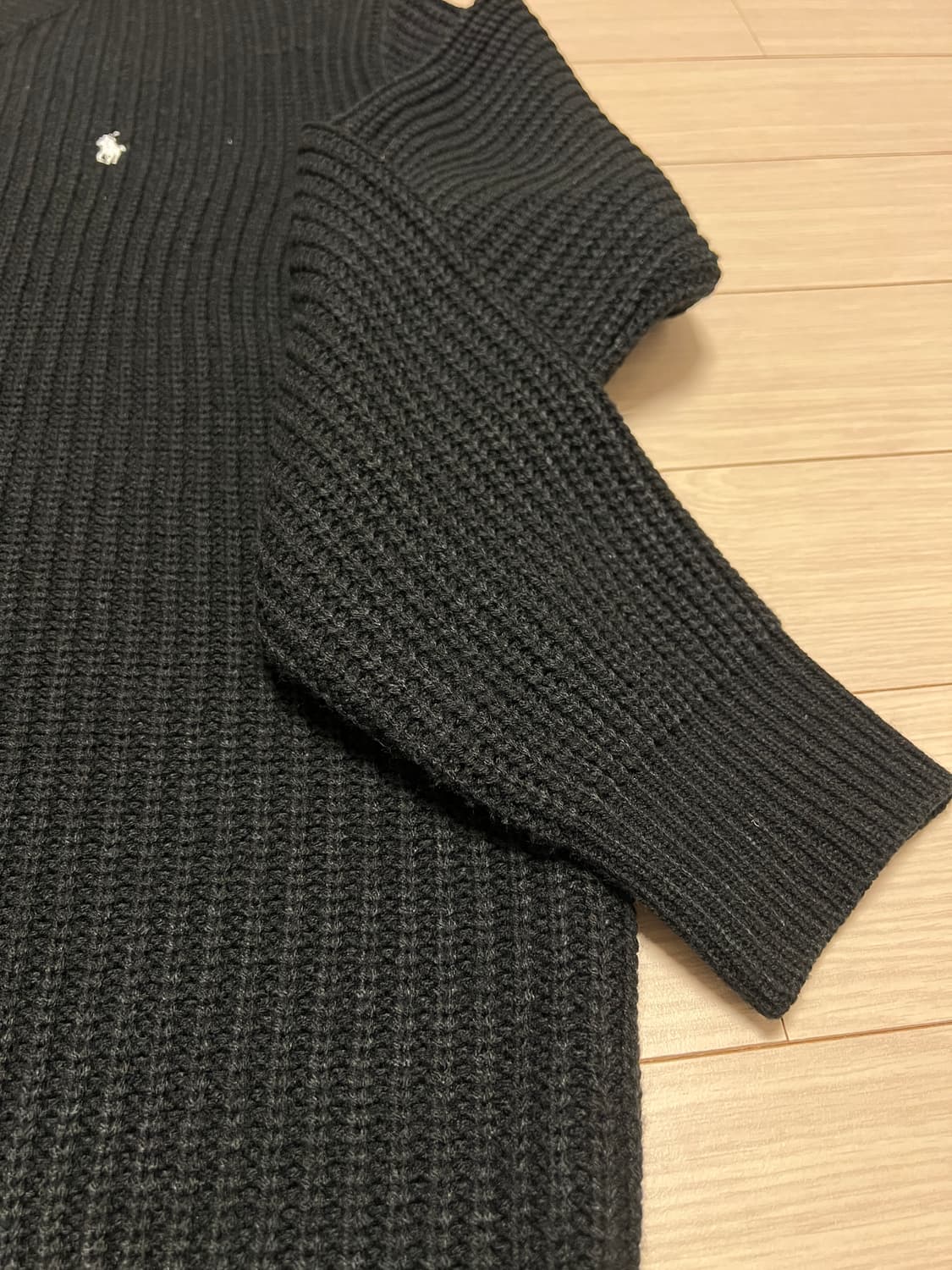 랄프로렌 와플 니트 스웨터 블랙 / 클래식로고 상품이미지7