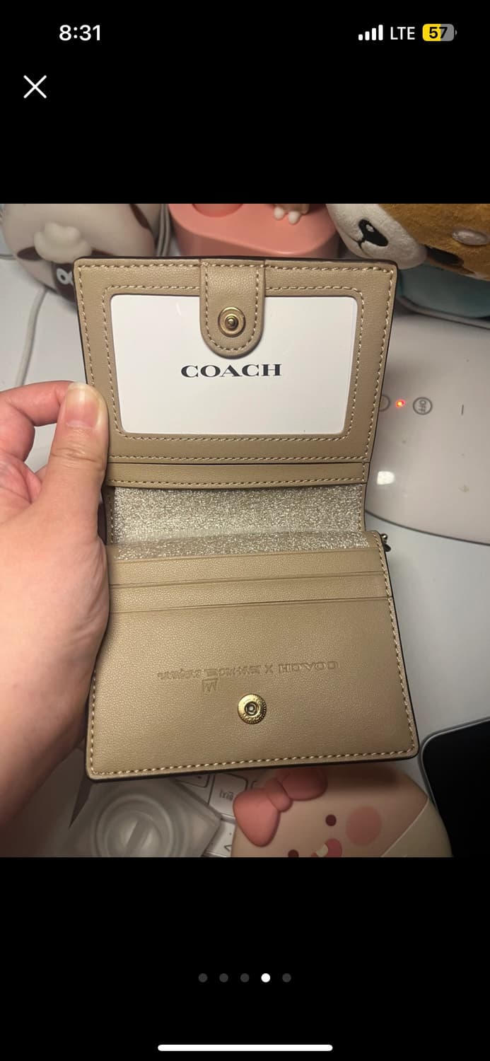 코치 장미쉘 바스키아 콜라보 반지갑 새상품 상품이미지3