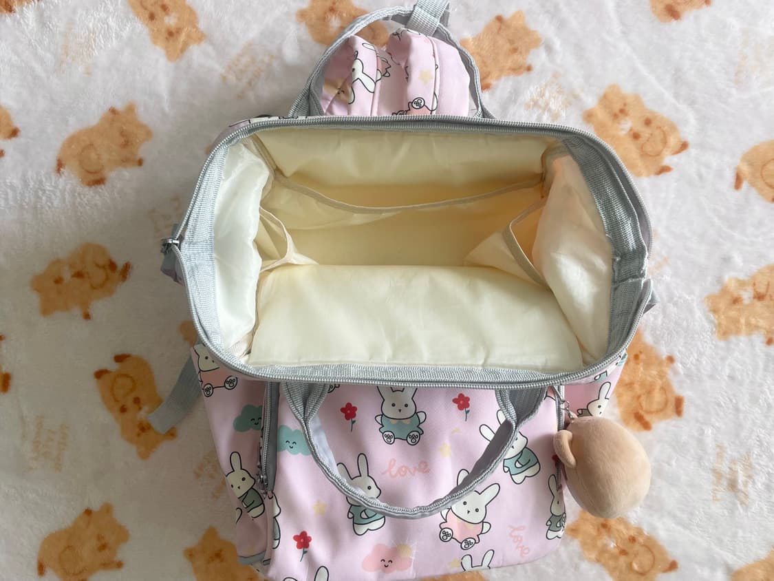 모리걸 빈티지 핑크 토끼 백팩 🐰💗🤍 상품이미지4