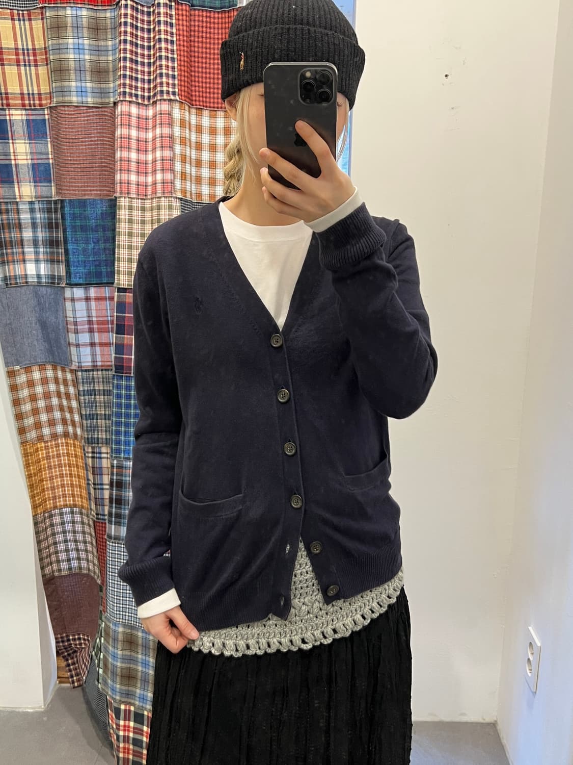 폴로 네이비 니트 카디건 상품이미지5