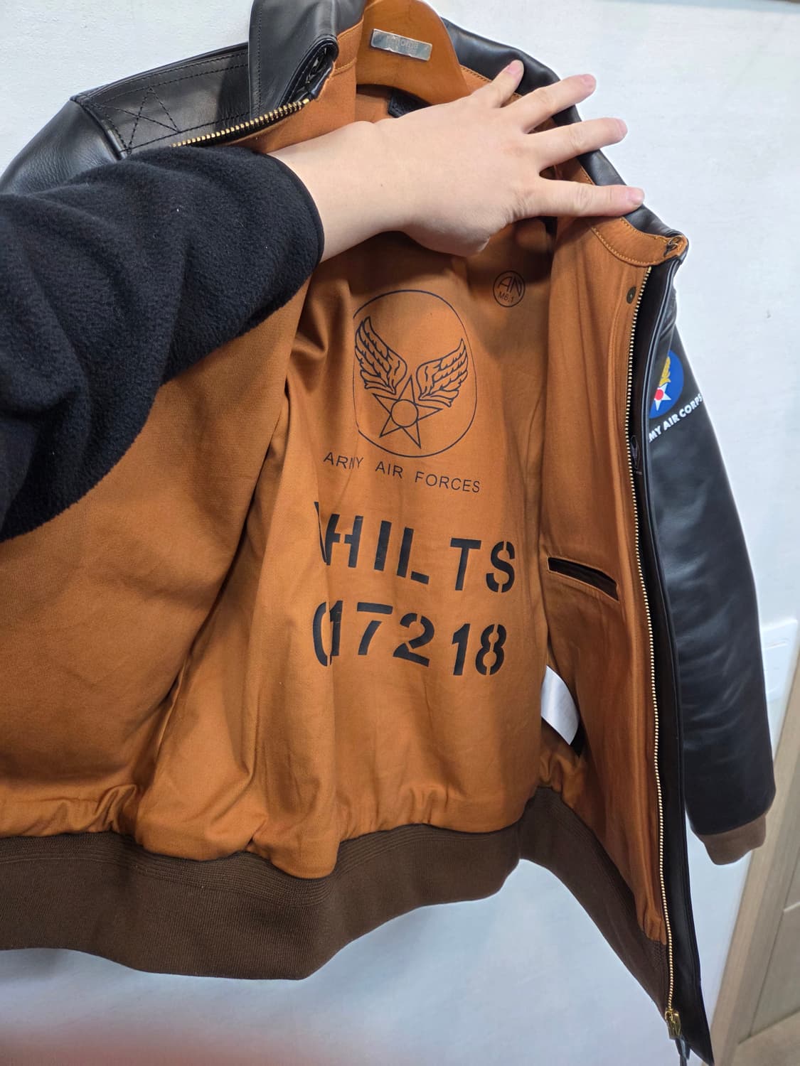 밀리터리 에어포스 a-2 말가죽 항공자켓 xl 상품이미지6