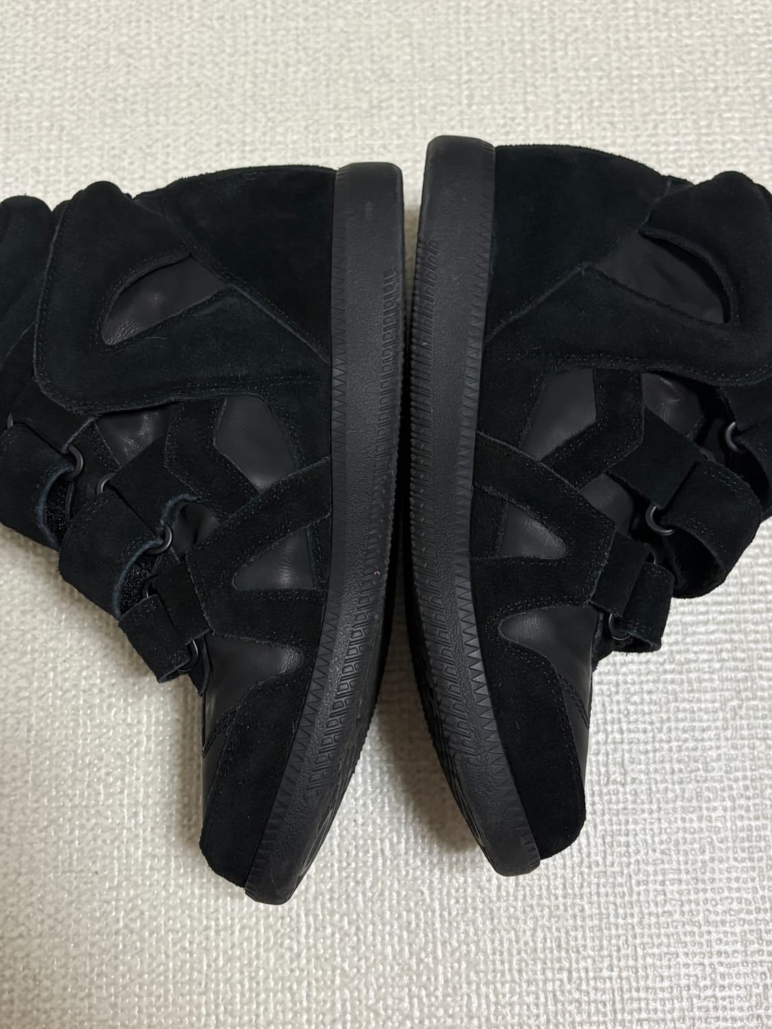 더에펠 드릭 레더 벨크로 소가죽 하이탑 스니커즈 235 상품이미지3