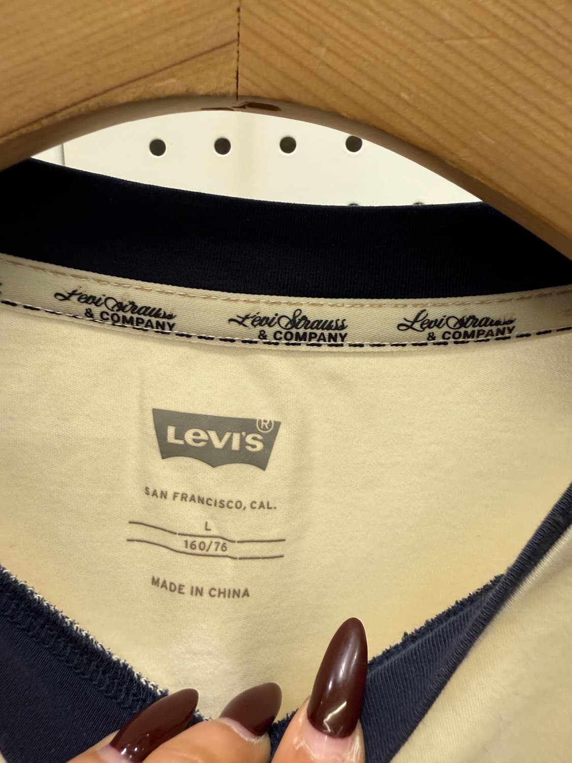 리바이스 원형 로고 롱슬리브 티셔츠 U1571 상품이미지5