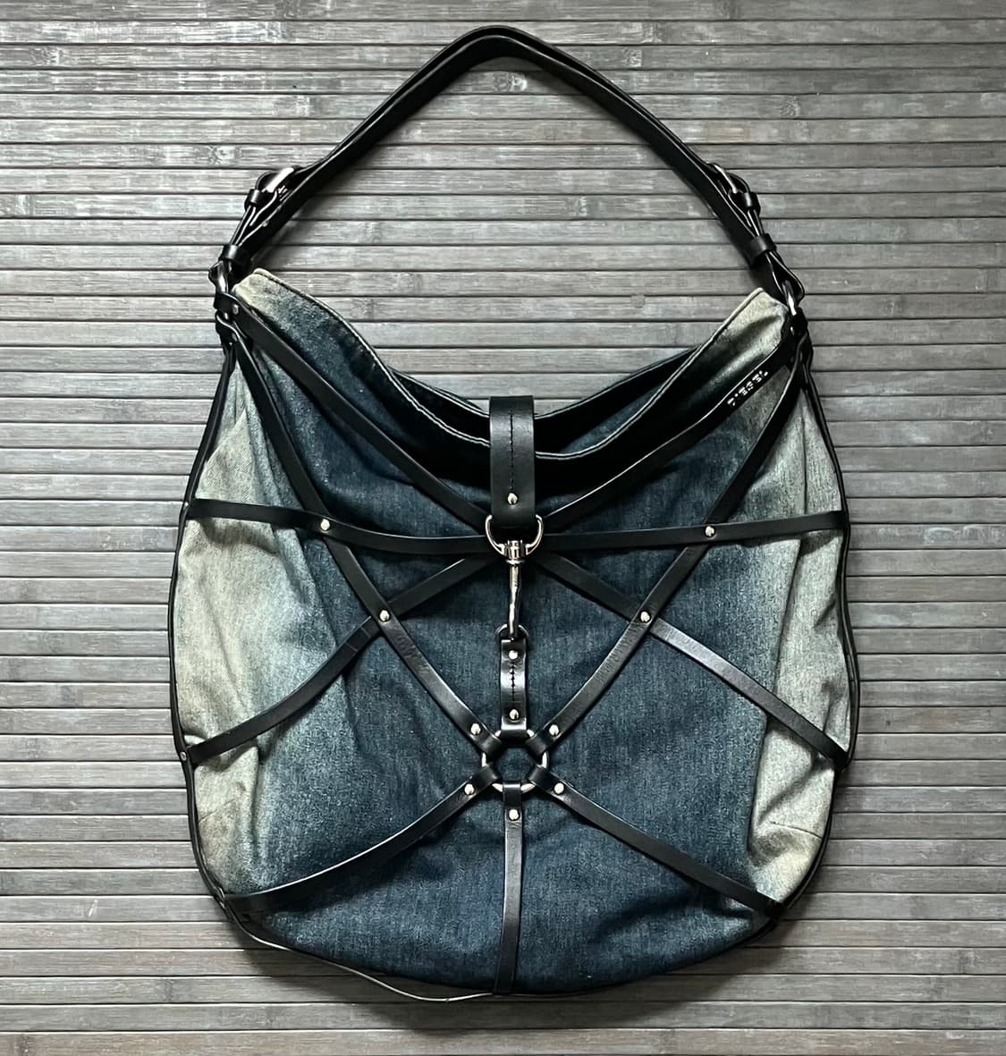 Harness denim shoulder bag 상품이미지1