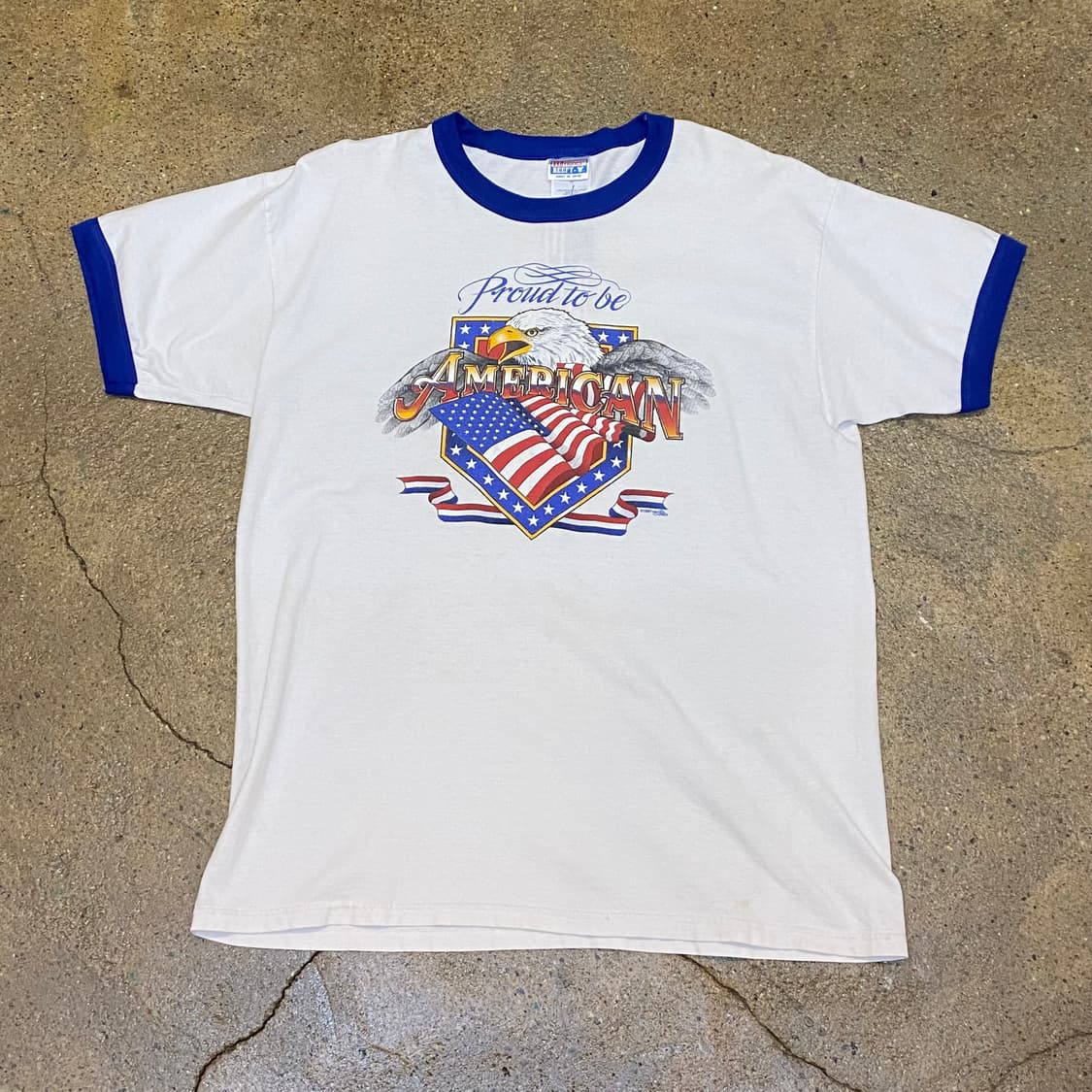미국 빈티지 아메리칸 링거티 반팔티 상품이미지1