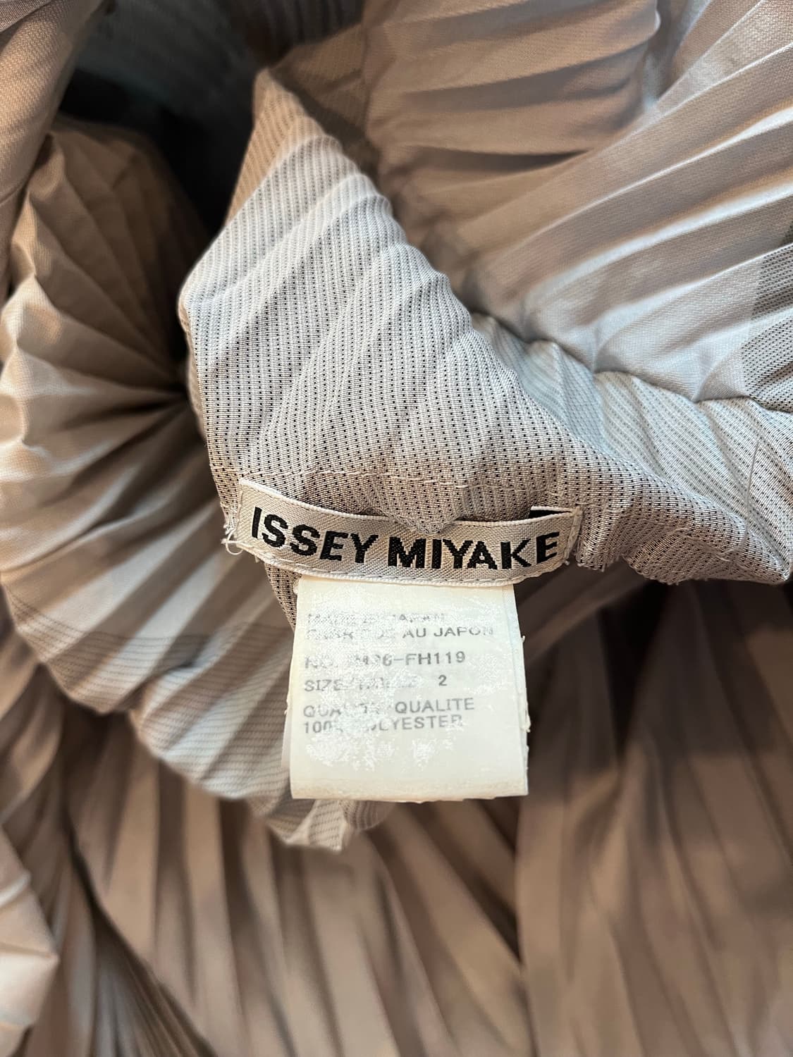 이세이 미야케 플리츠 원피스 회색 Size 2 정품 상품이미지4