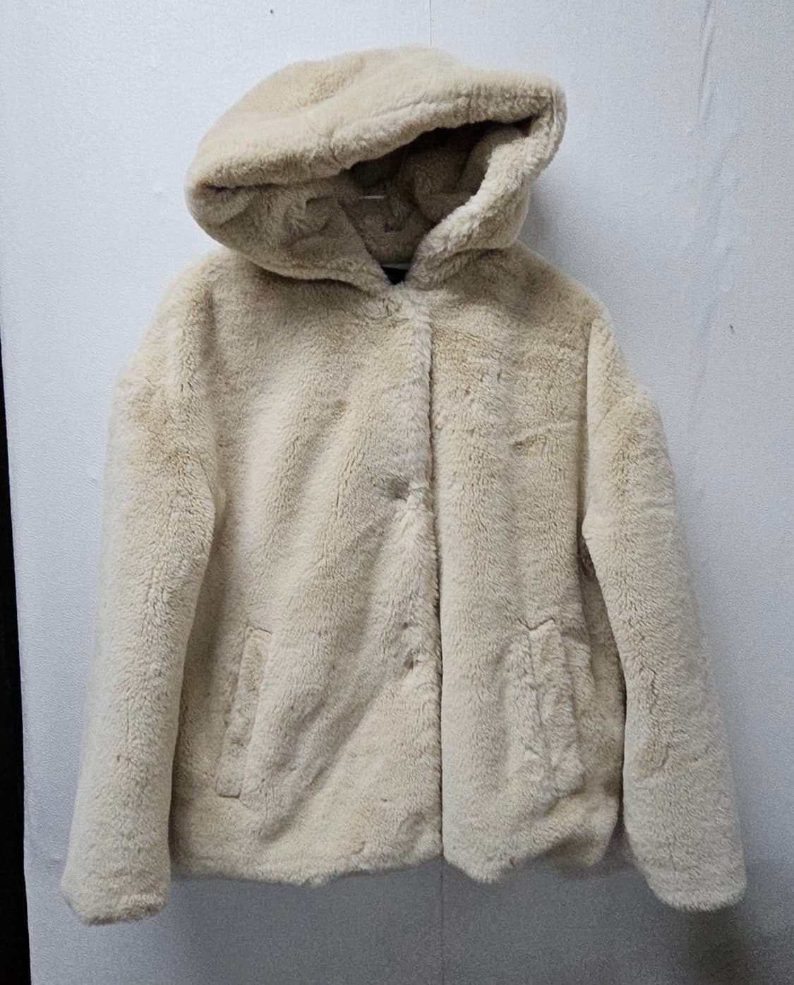 자라 베이직 아이보리 후리스 자켓  L 상품이미지1