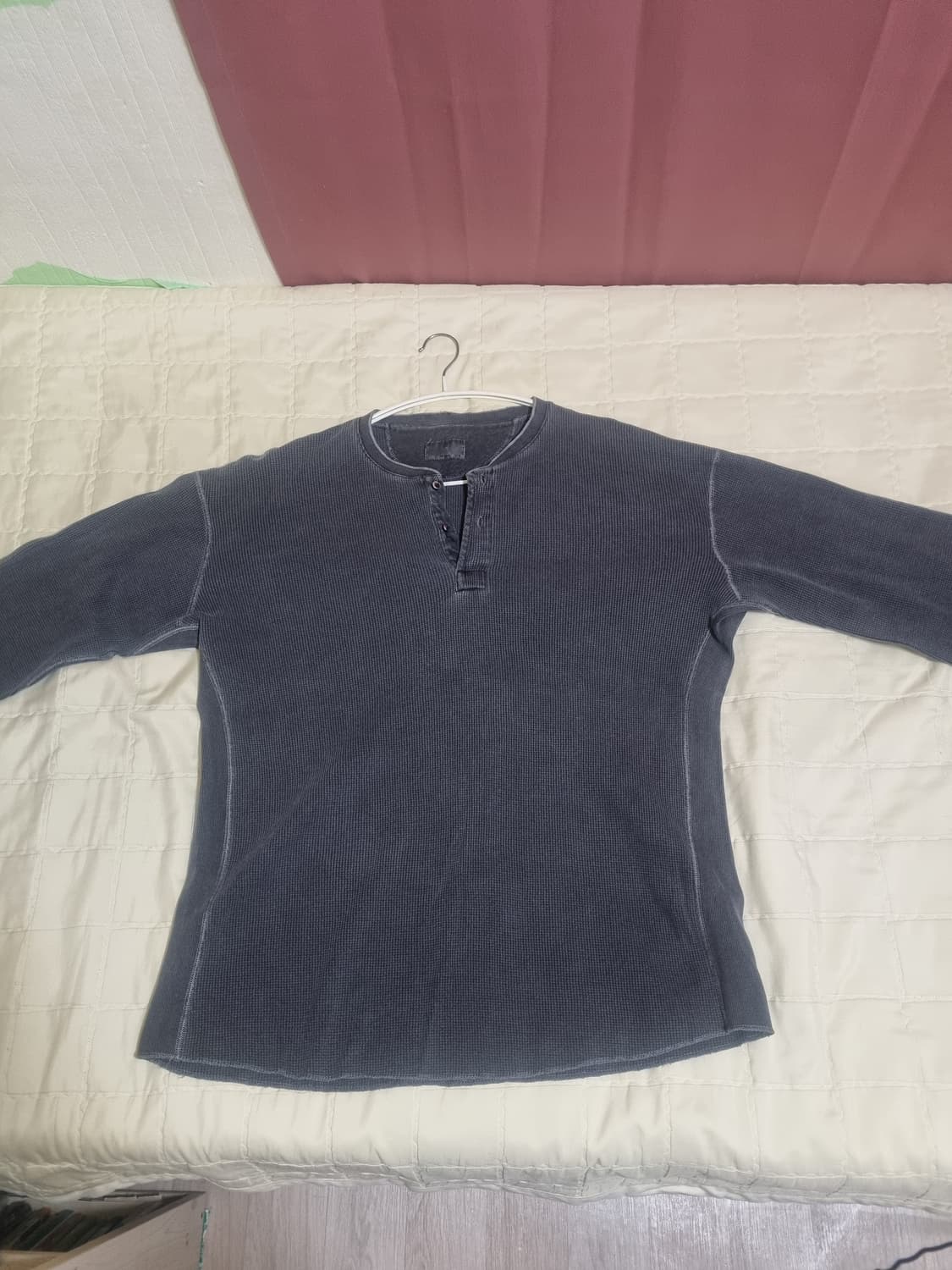 헤이스트의 빈티지 와플 헨리넥 반팔, 긴팔티 일괄 판매 상품이미지1