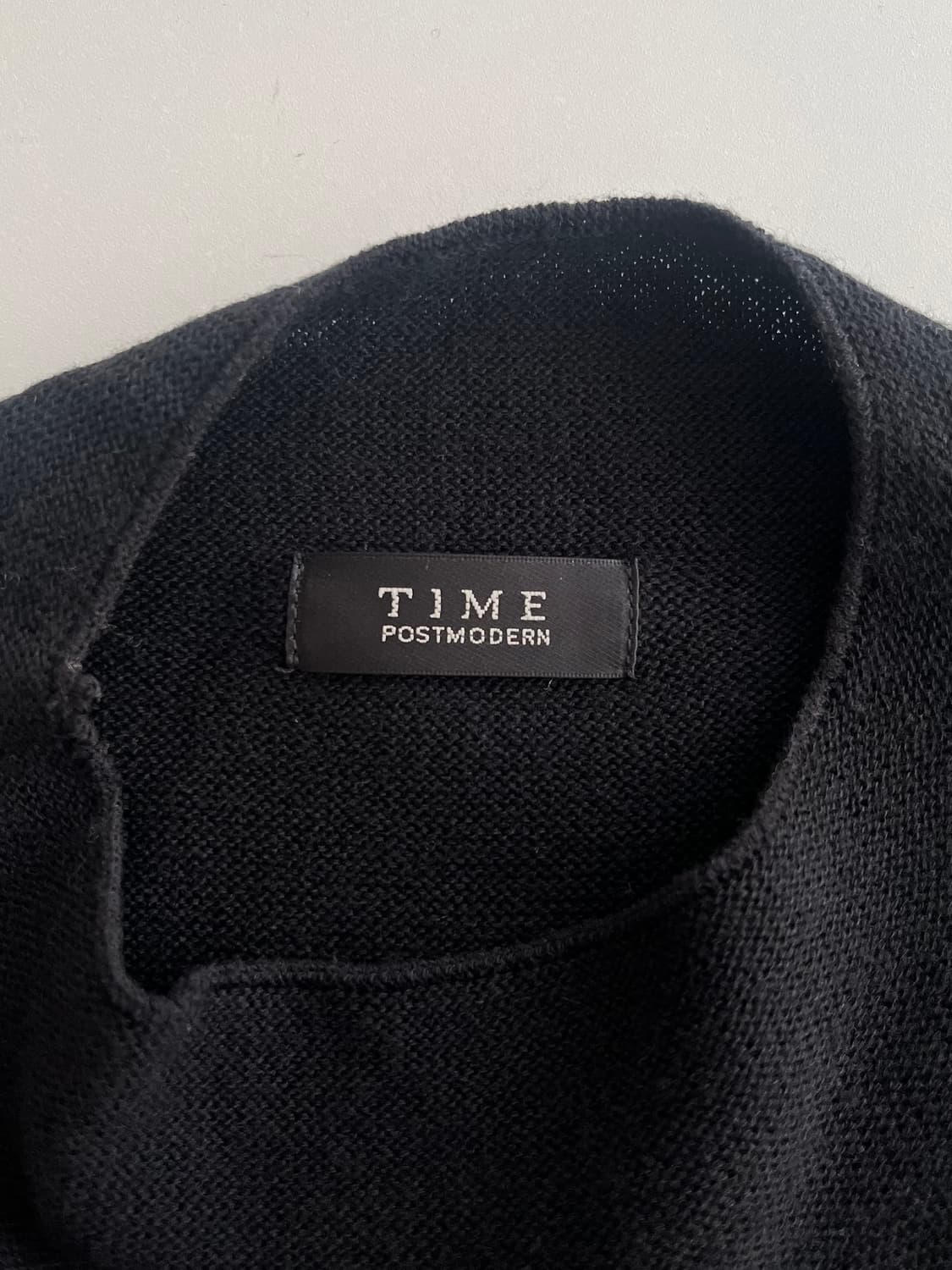 85-95-160) 한섬 타임 TIME 롱 니트 원피스 블랙 상품이미지4